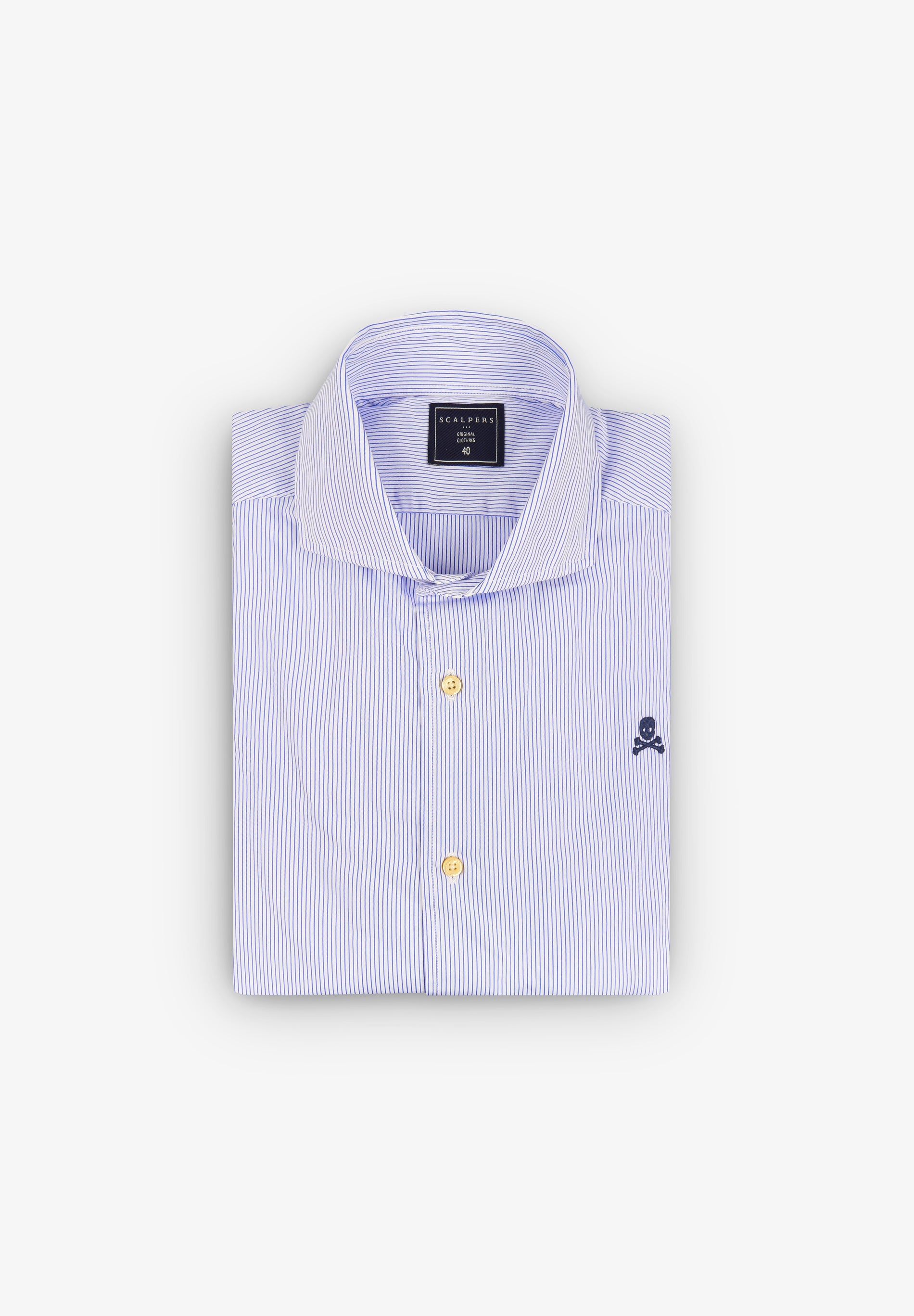 CHEMISE HABILLÉE RAYURES SKULL CONTRASTANT