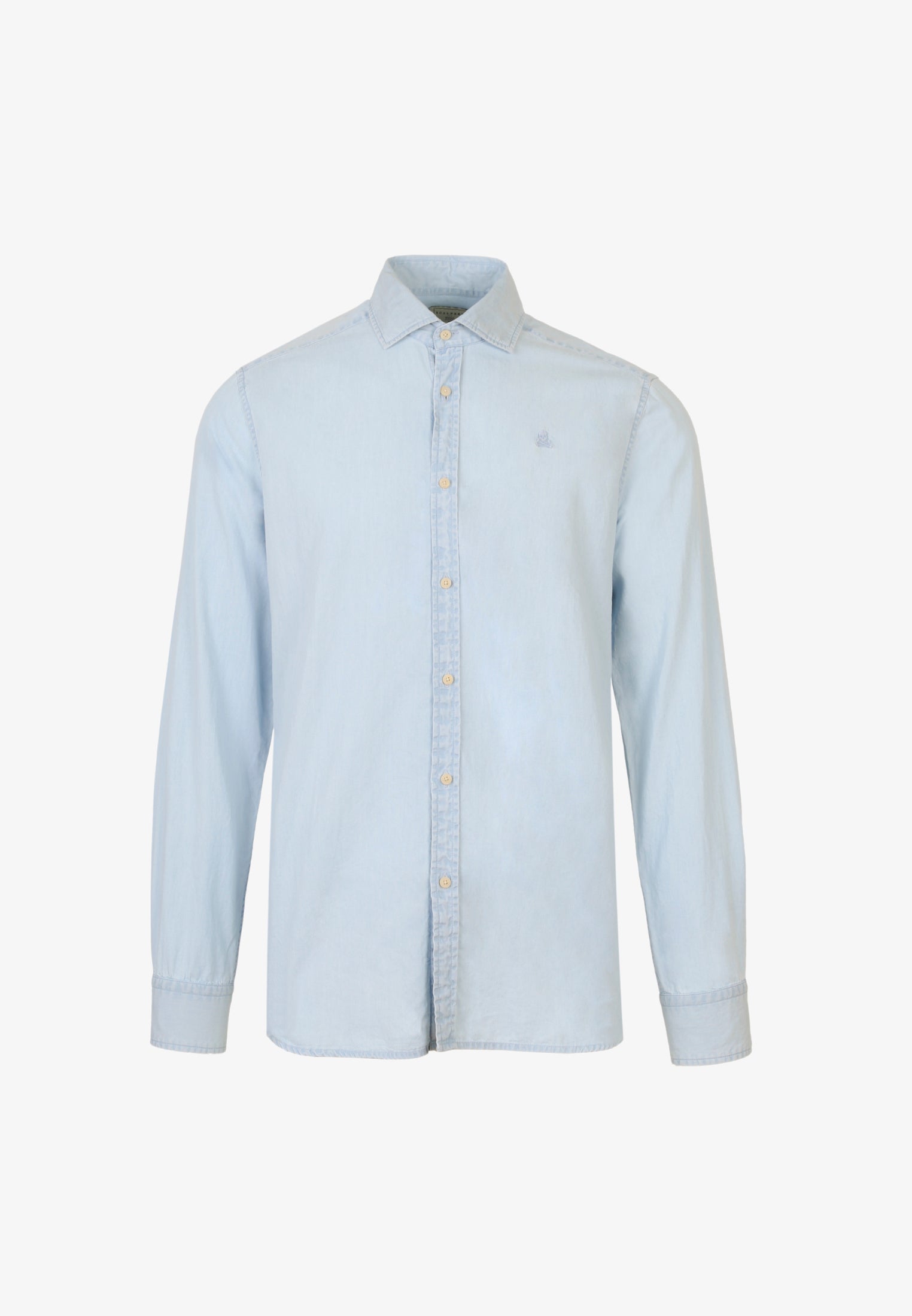 DENIM SHIRT WITH SKULL