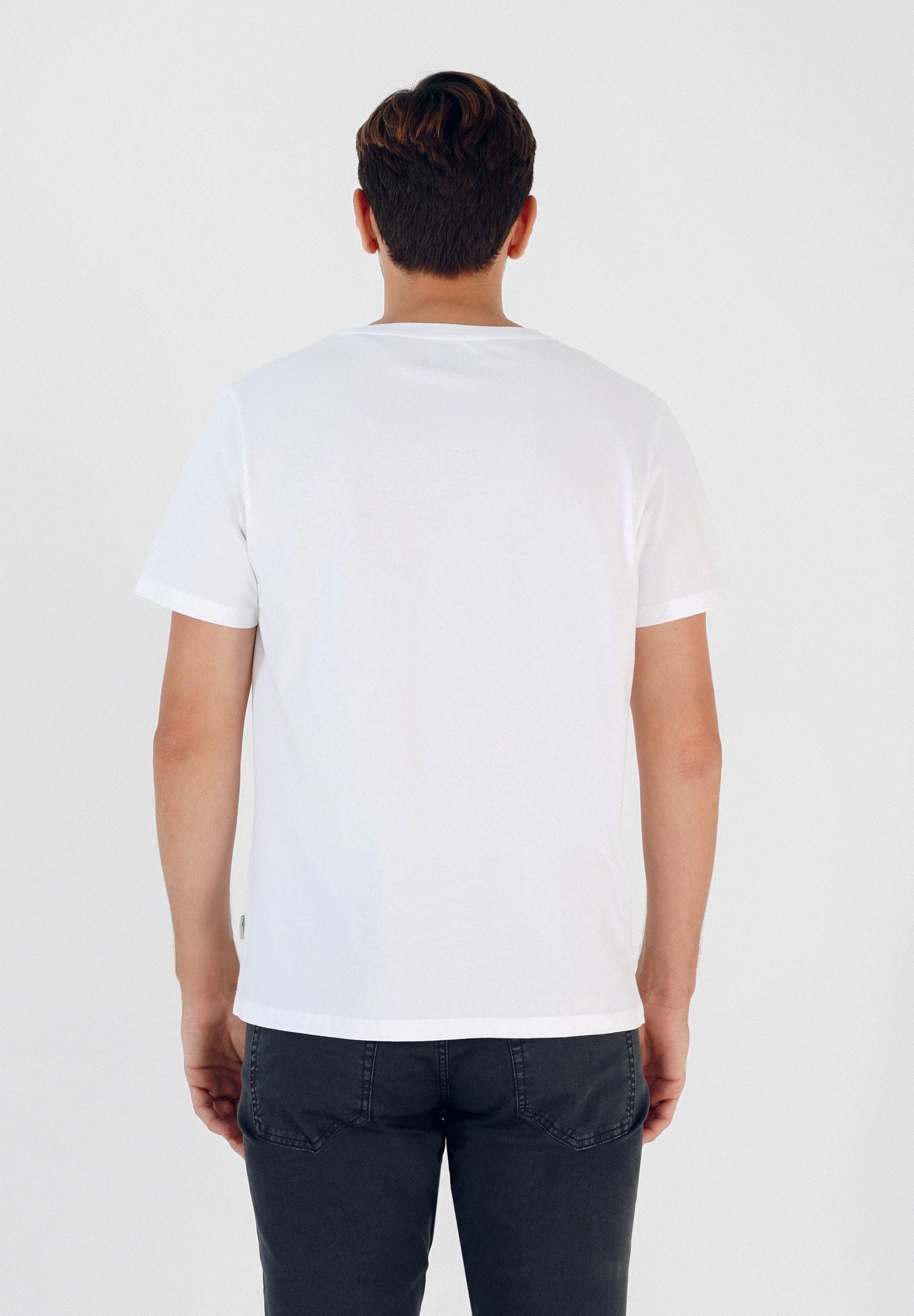 BASIC COTTON SKULL T-SHIRT