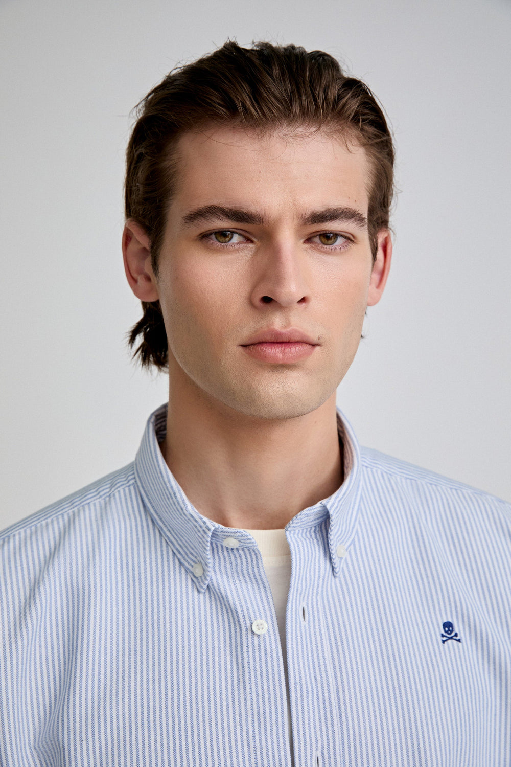 CAMISA OXFORD CALAVERA CONTRASTE - Scalpers