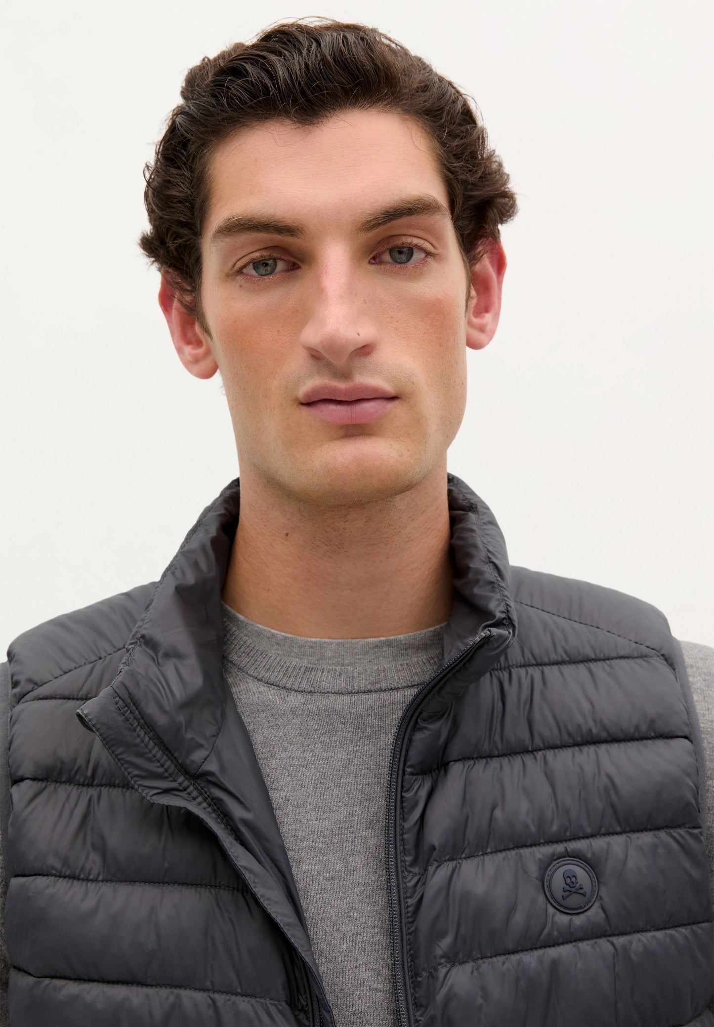 LIGHT PUFFER GILET SKULL