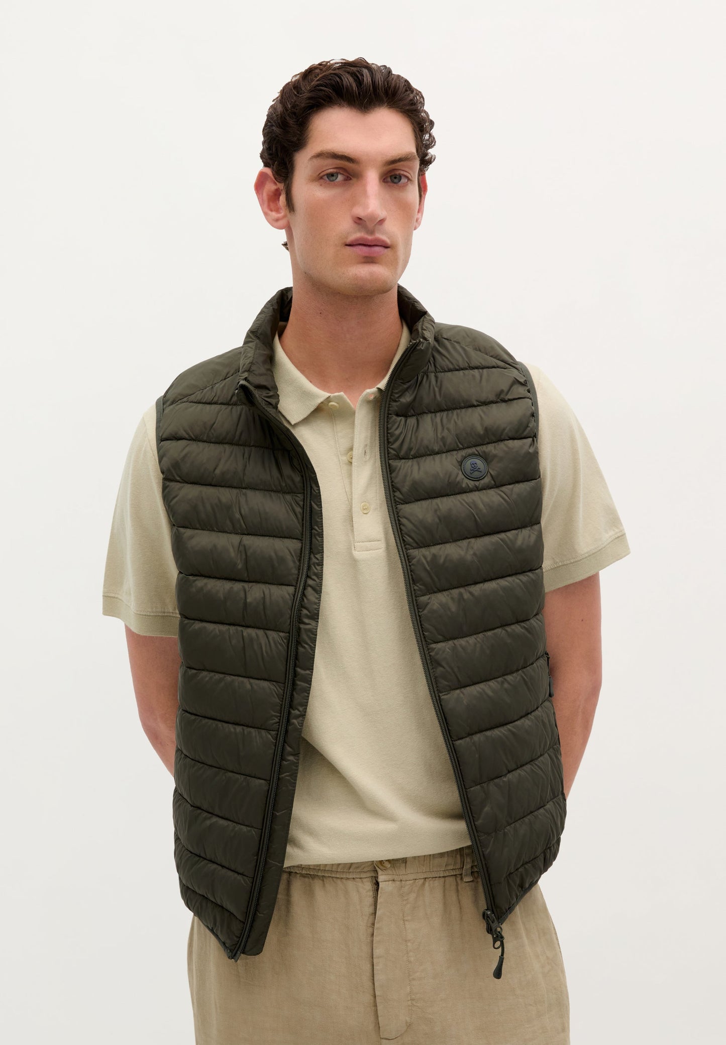 LIGHT PUFFER GILET SKULL