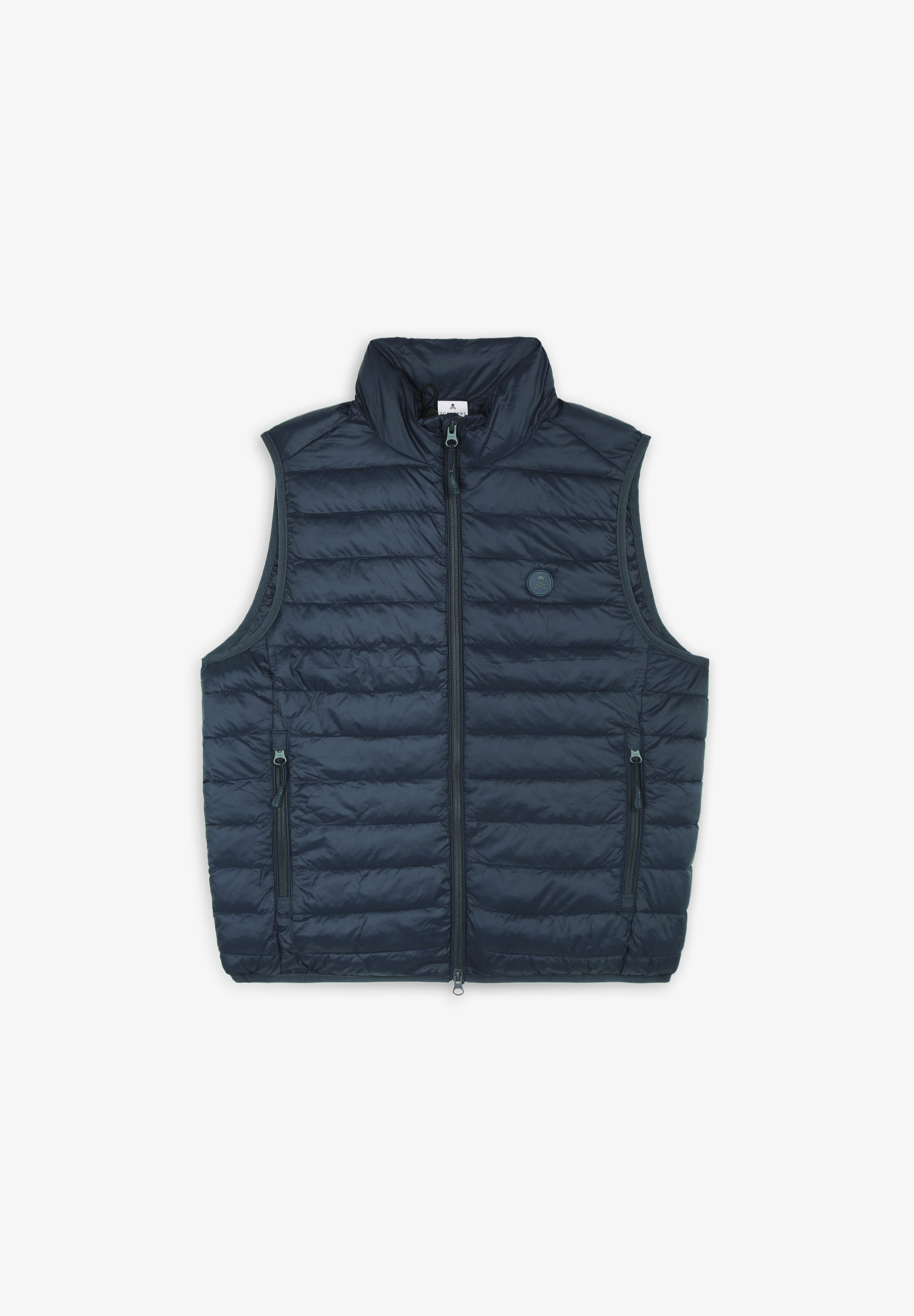 PUFFER VEST WITH SKULL