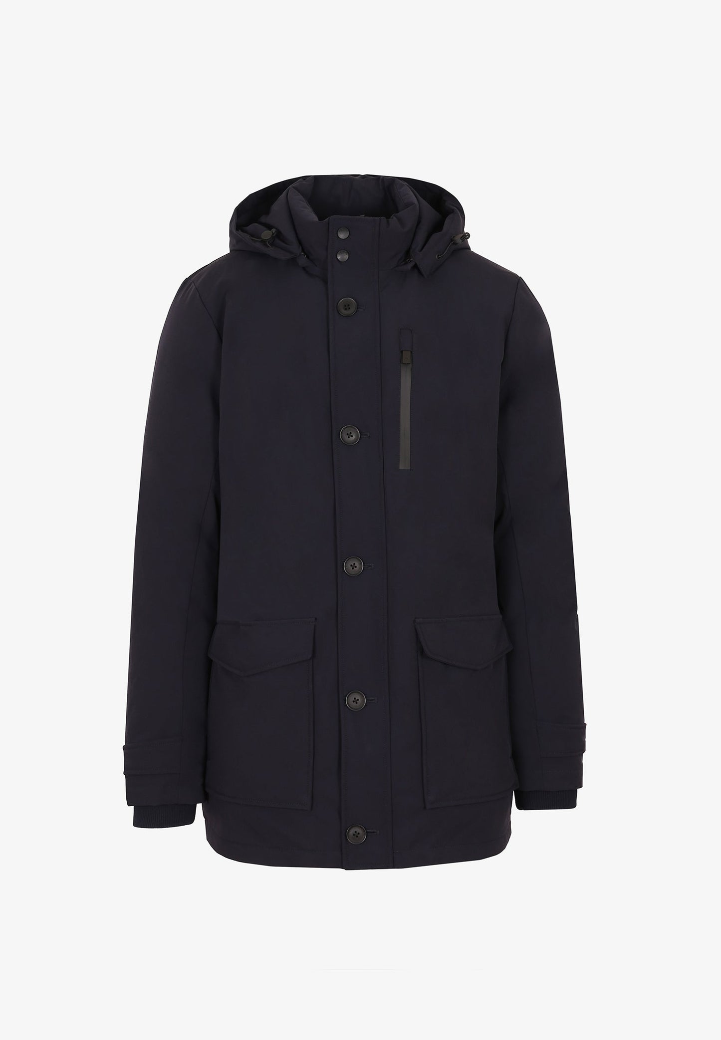 GEWATTEERDE PARKA MET KNOPEN