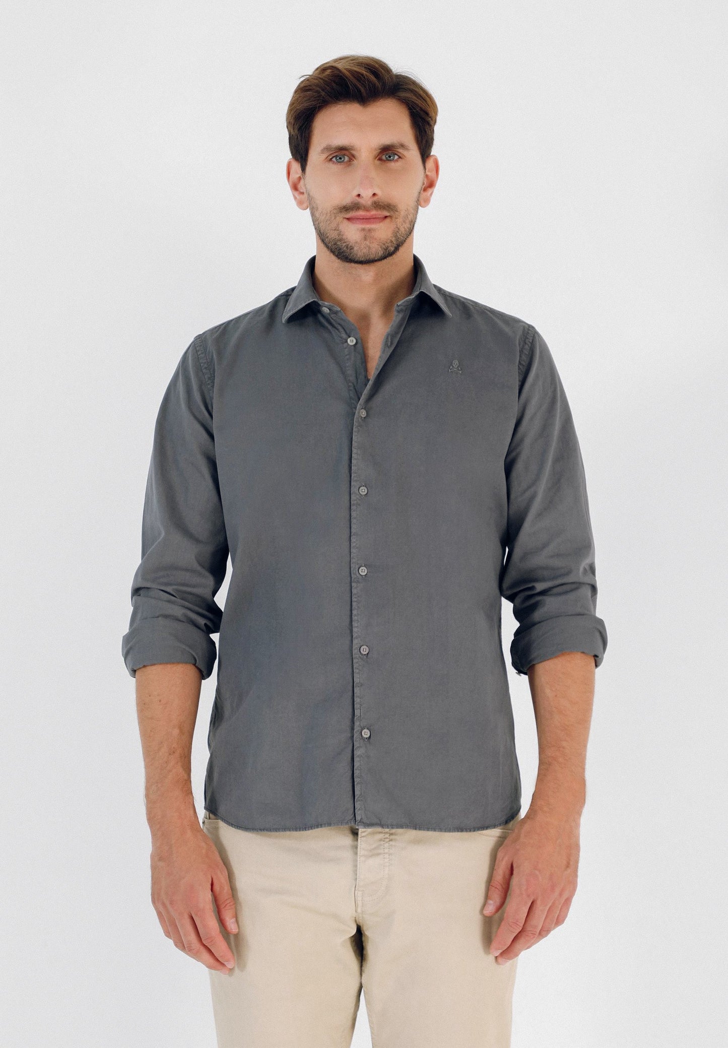 SKULL SHIRT WITH MATCHING EMBROIDERY