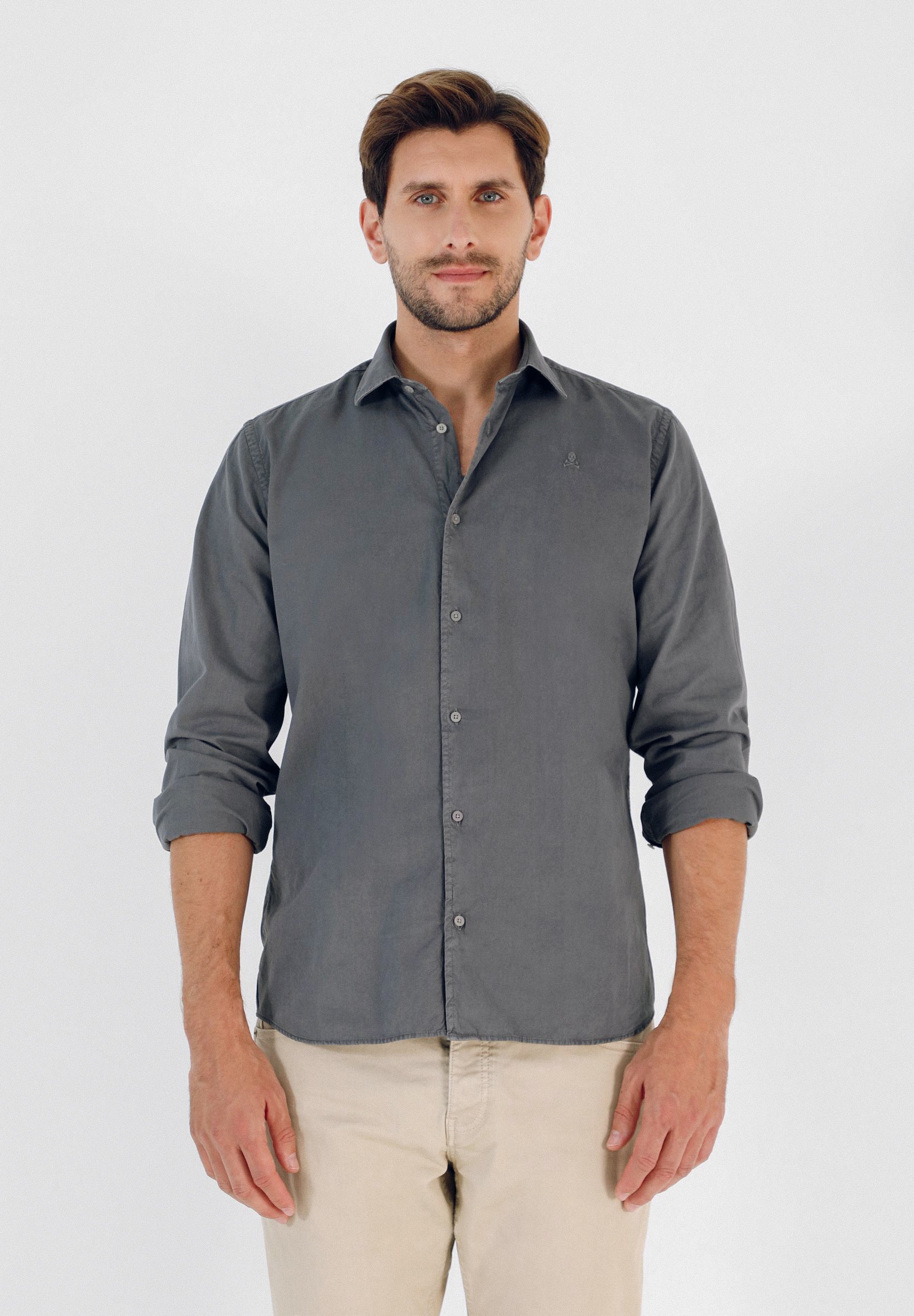 SKULL SHIRT WITH MATCHING EMBROIDERY