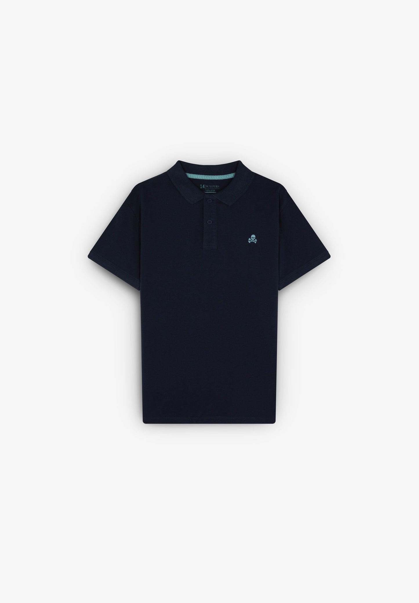 BASIC POLO SHIRT WITH SKULL DETAIL