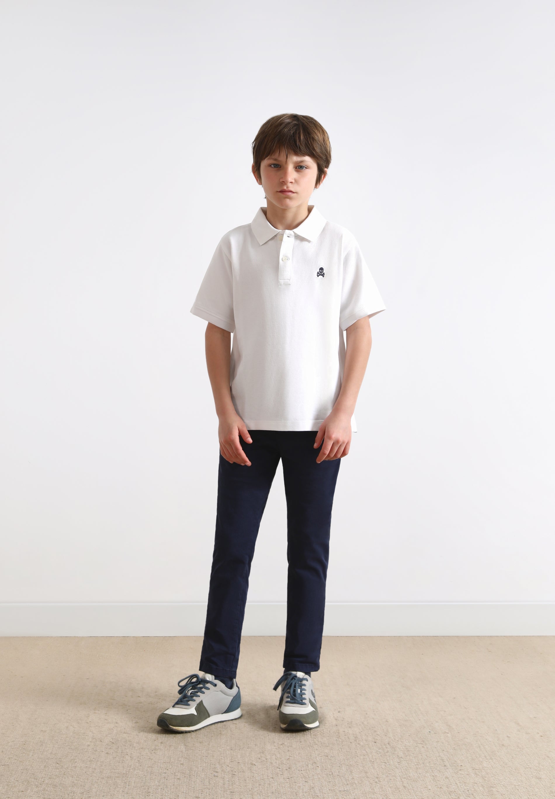 BASIC SKULL POLO SHIRT