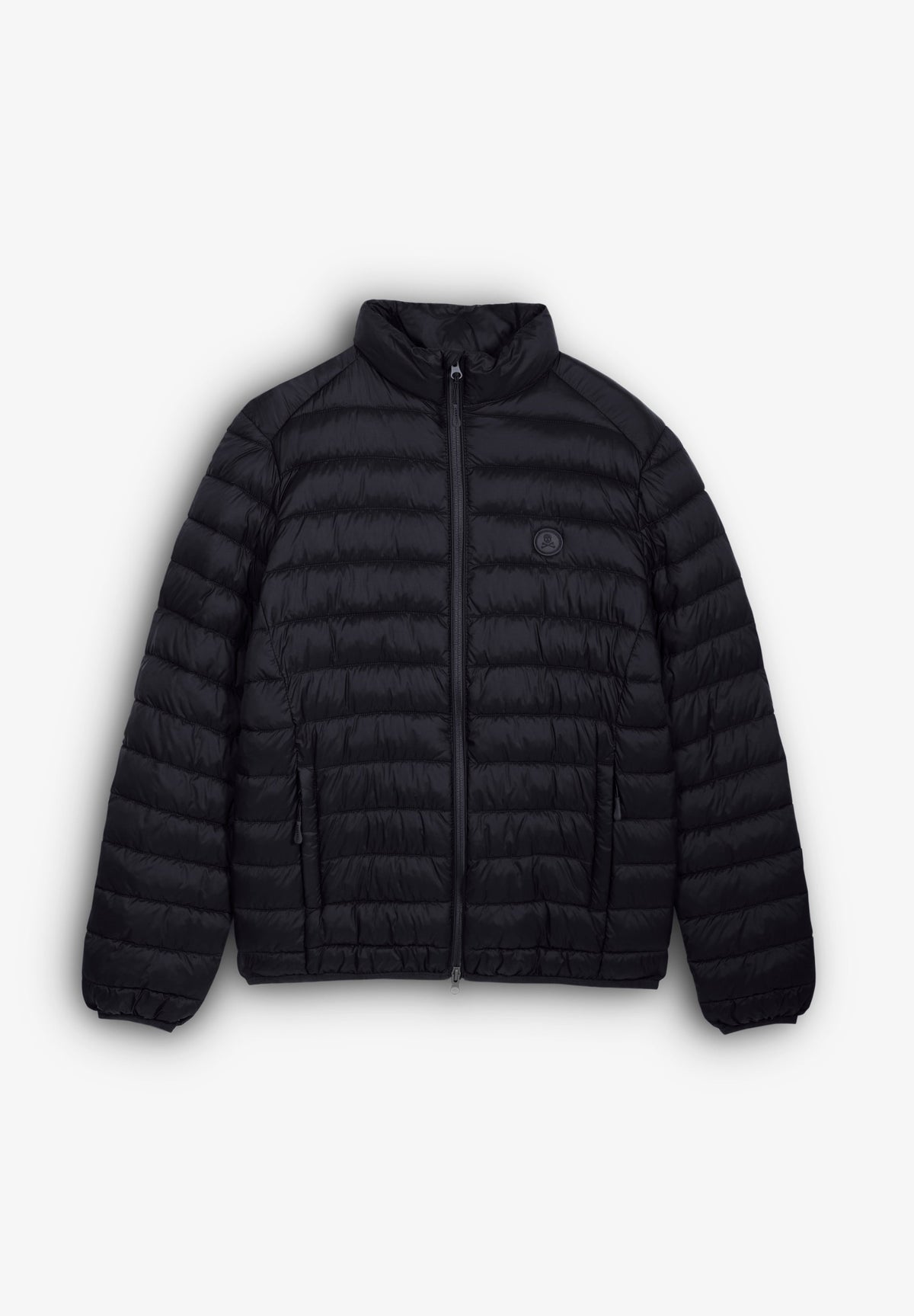 PUFFER JACKET WITH SKULL DETAIL