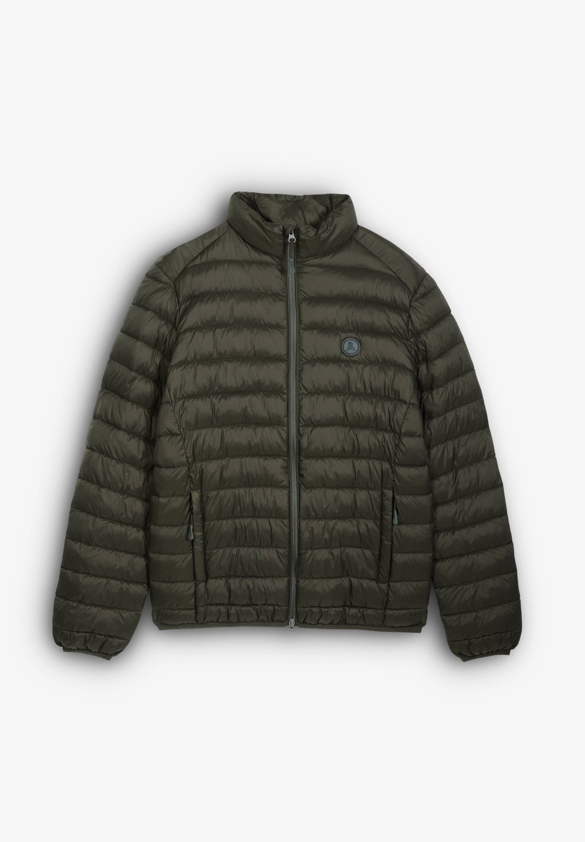 PUFFER JACKET WITH SKULL DETAIL