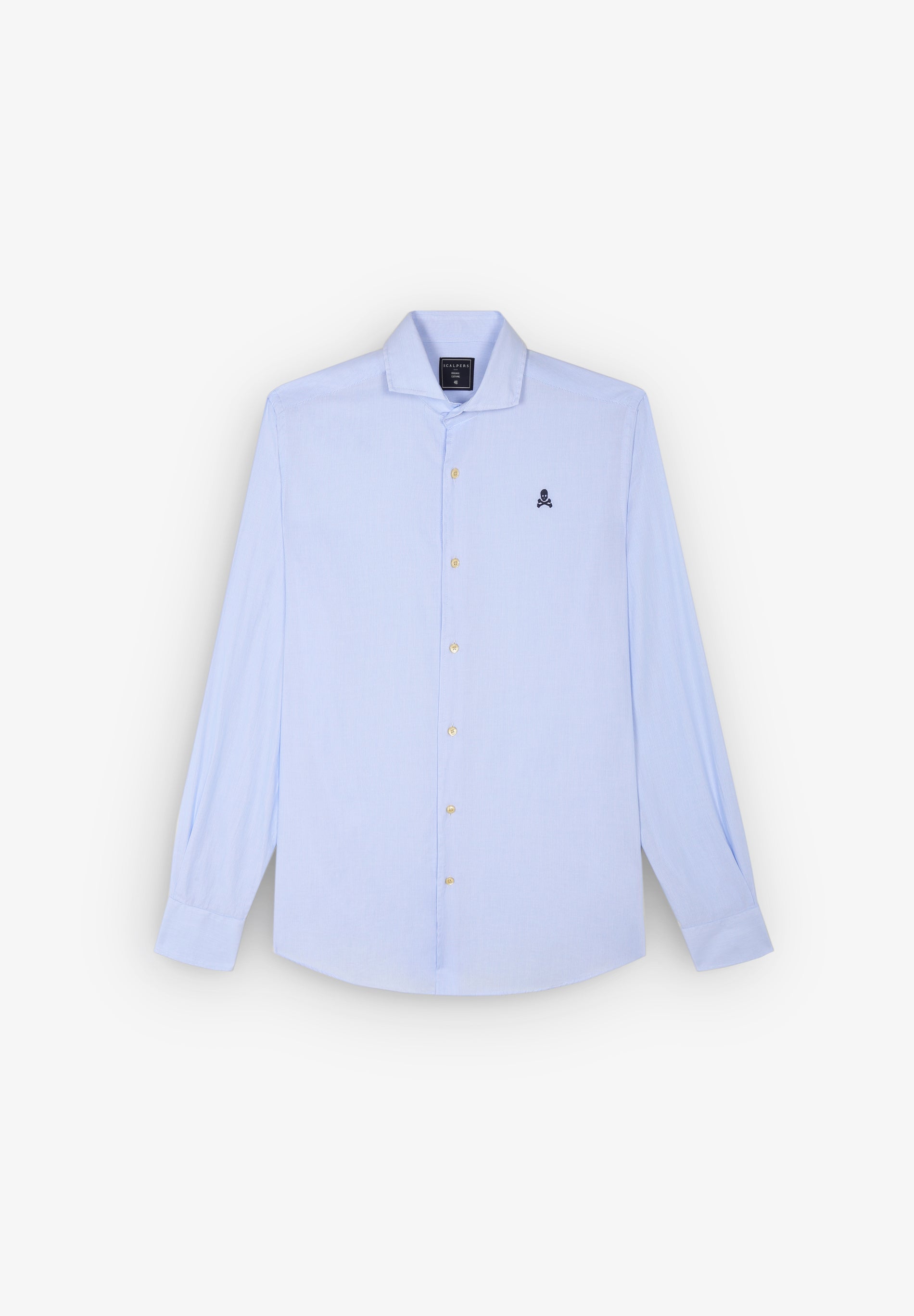 CONTRAST SKULL SHIRT