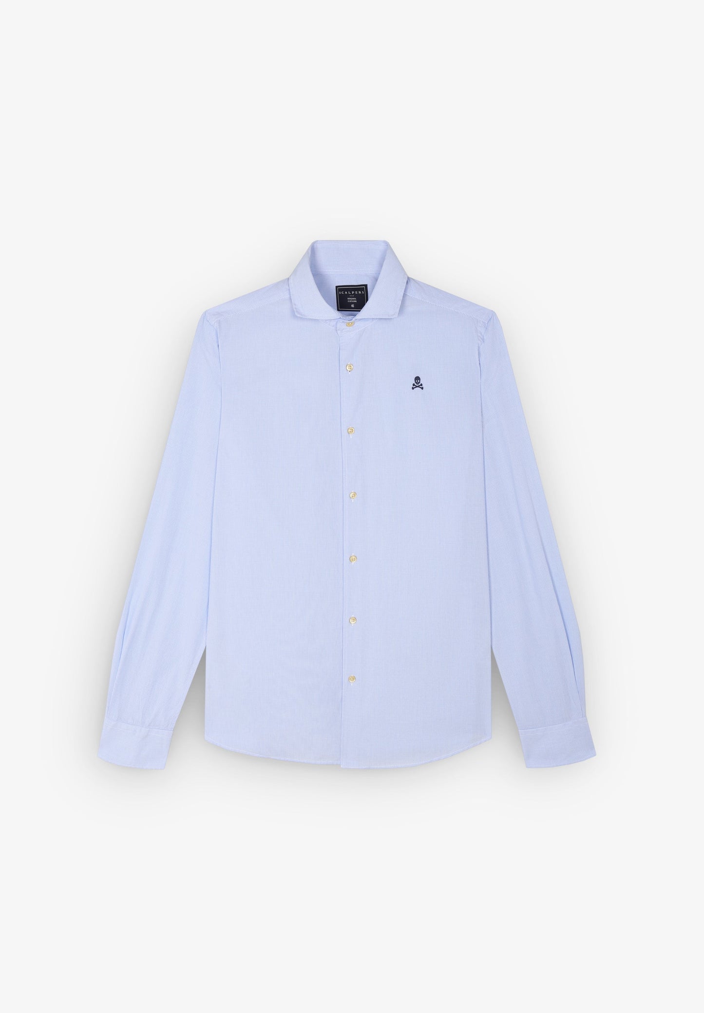 CONTRAST SKULL SHIRT