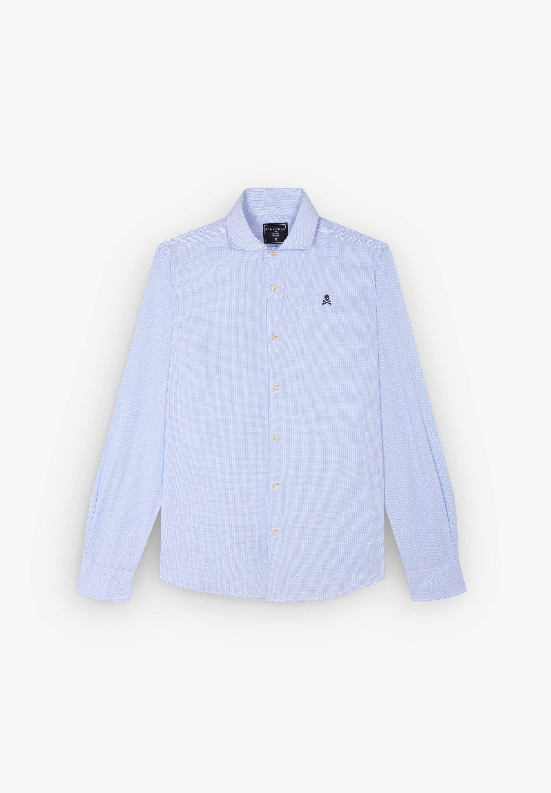 CONTRAST SKULL SHIRT