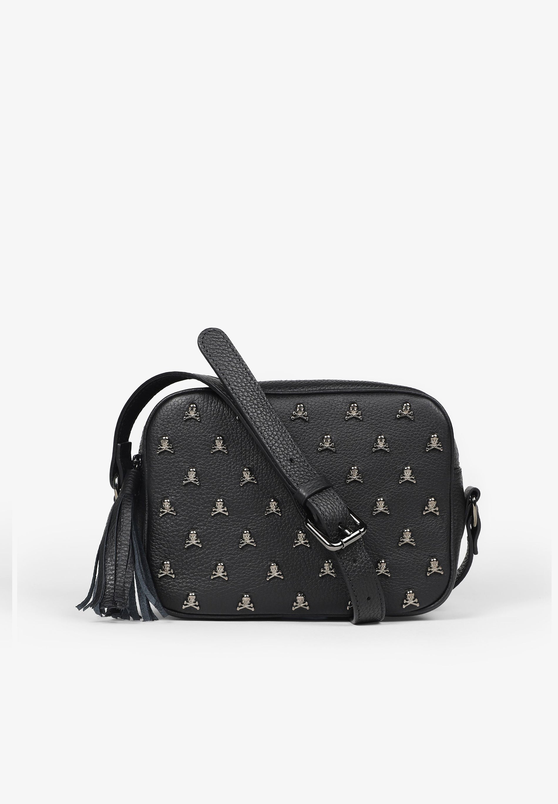 BAG WITH ALL-OVER SKULL PRINT