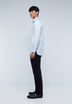 MIXED CUFF DRESS SHIRT