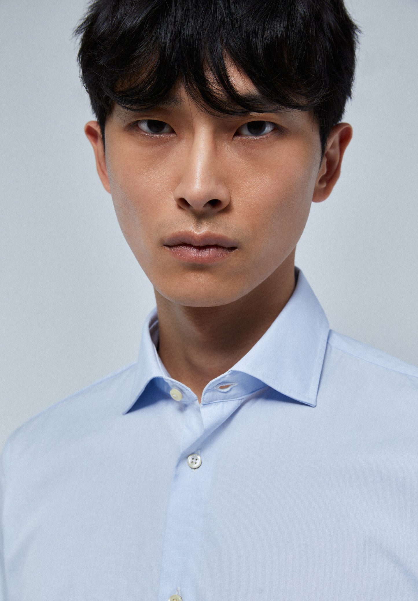 MIXED CUFF DRESS SHIRT