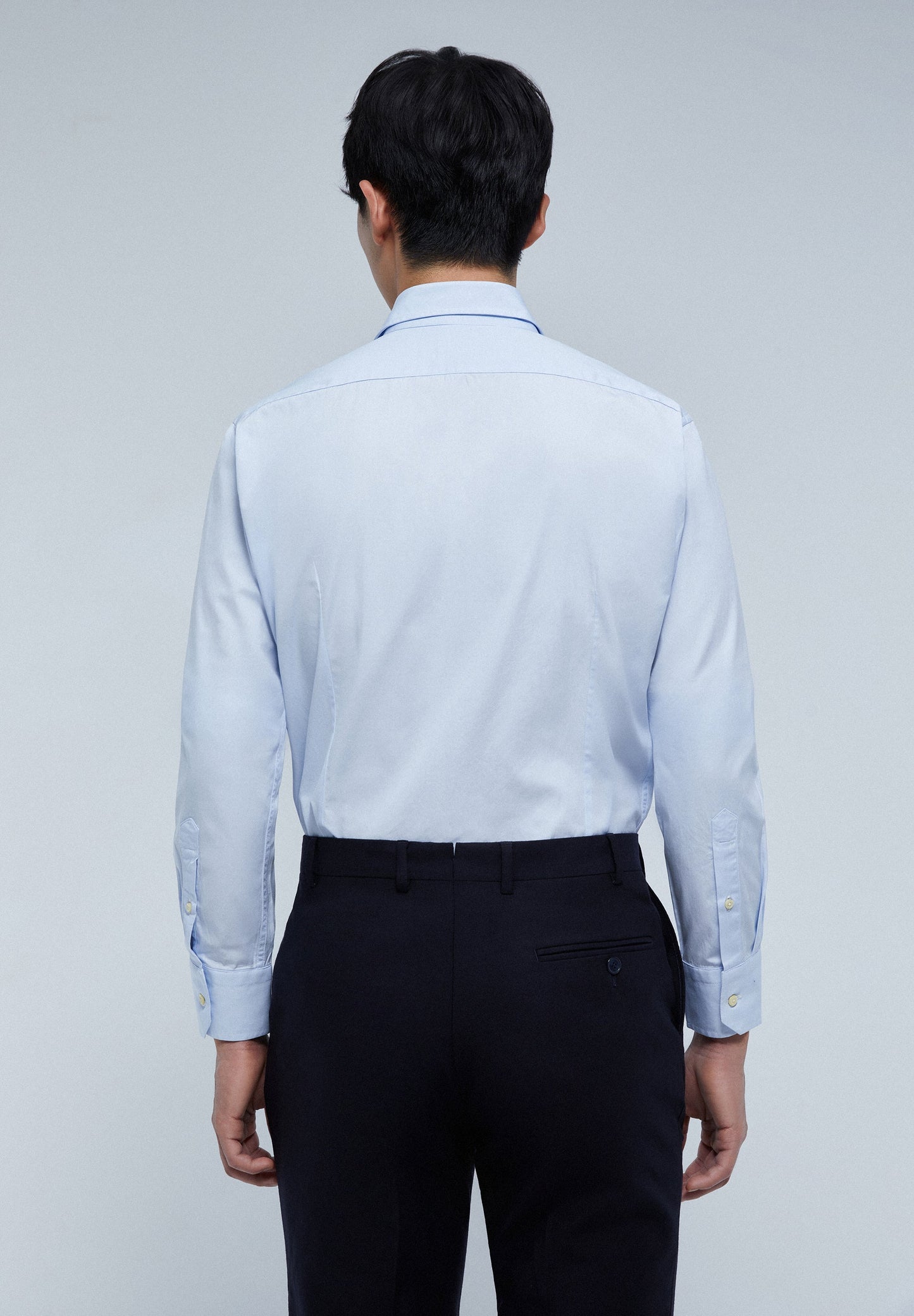 MIXED CUFF DRESS SHIRT