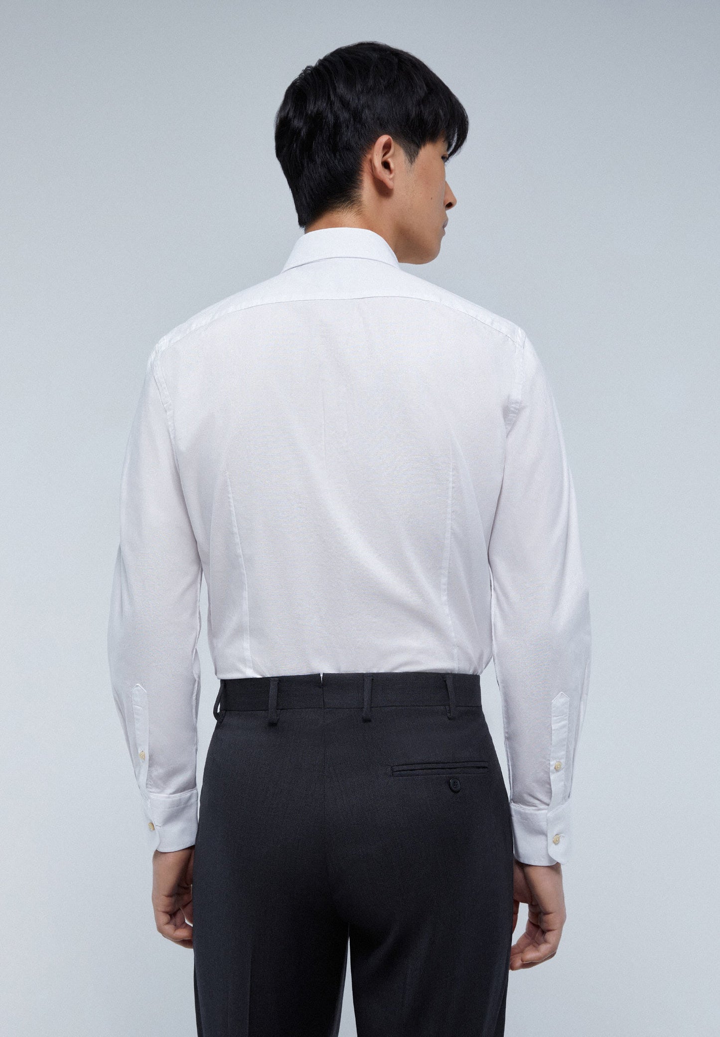 MIXED CUFF DRESS SHIRT