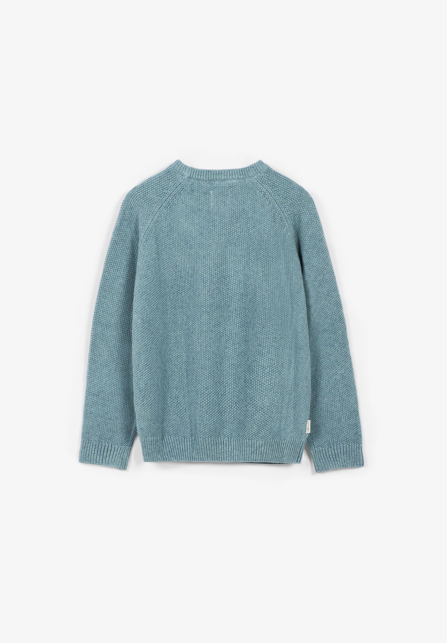 KNIT SWEATER WITH CONTRAST SKULL