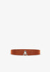 CEINTURE CUIR SKULL MÉTALLIQUE