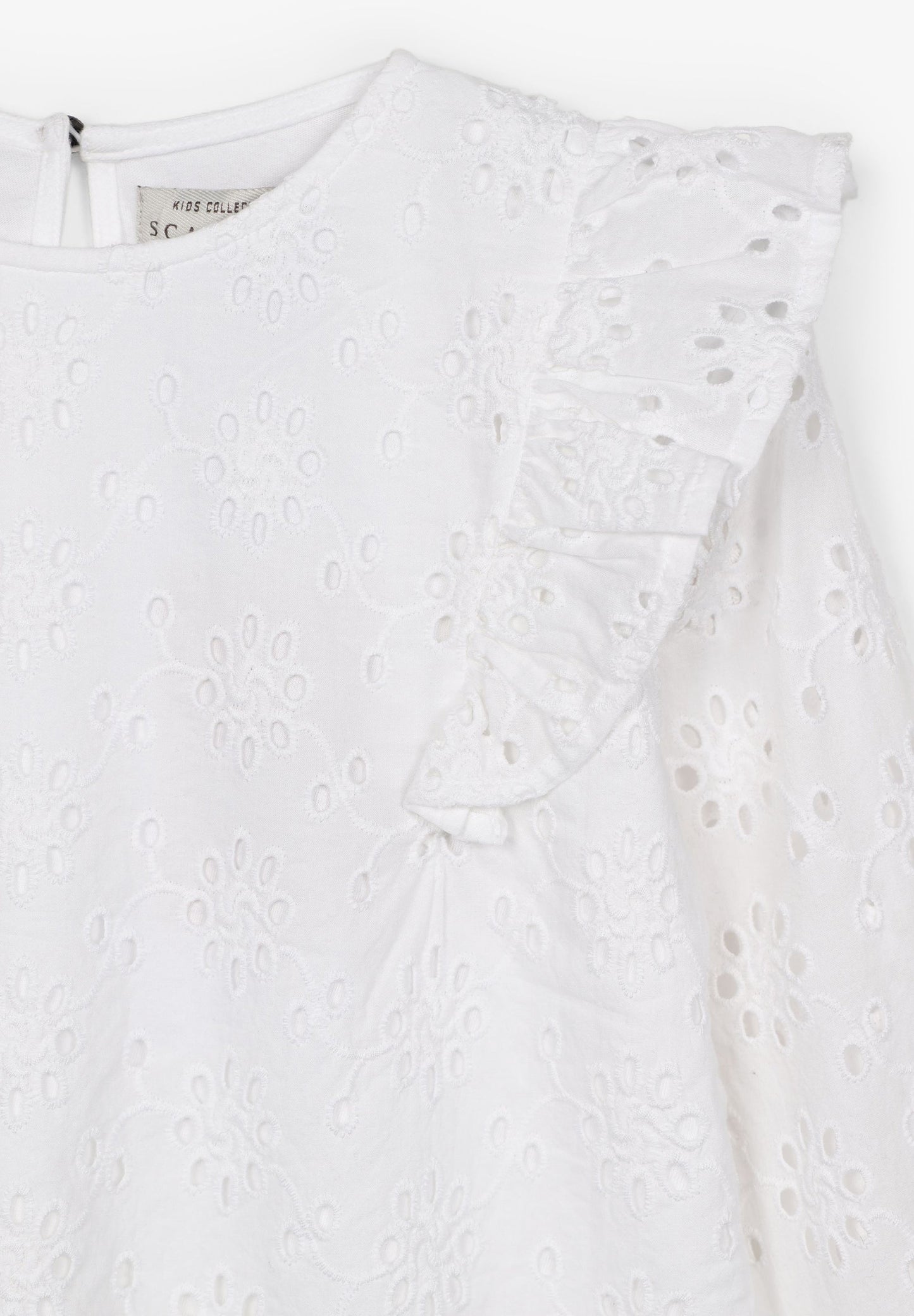 BLOUSE WITH PERFORATED EMBROIDERY