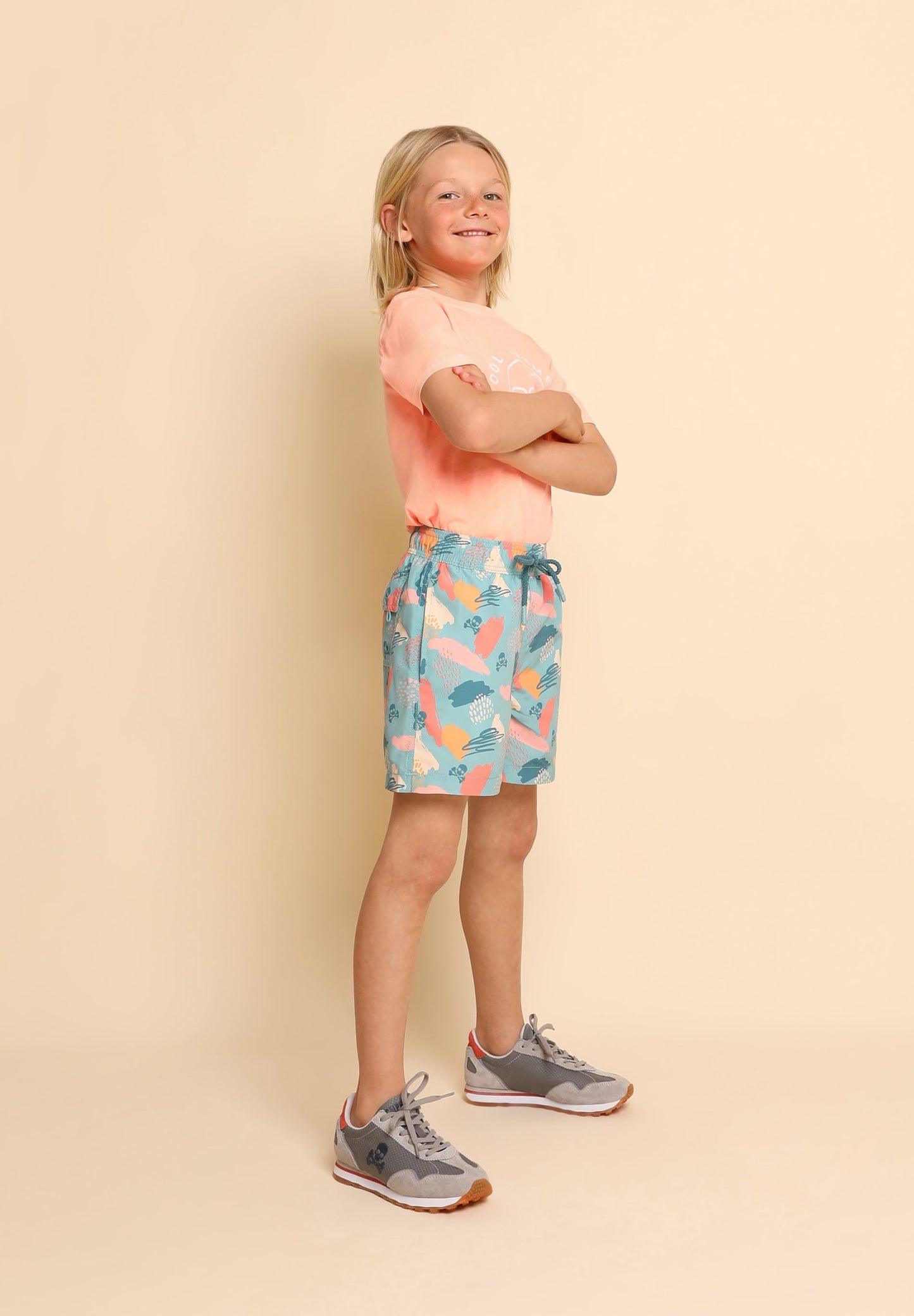 SWIMMING TRUNKS WITH FUN MOTIFS