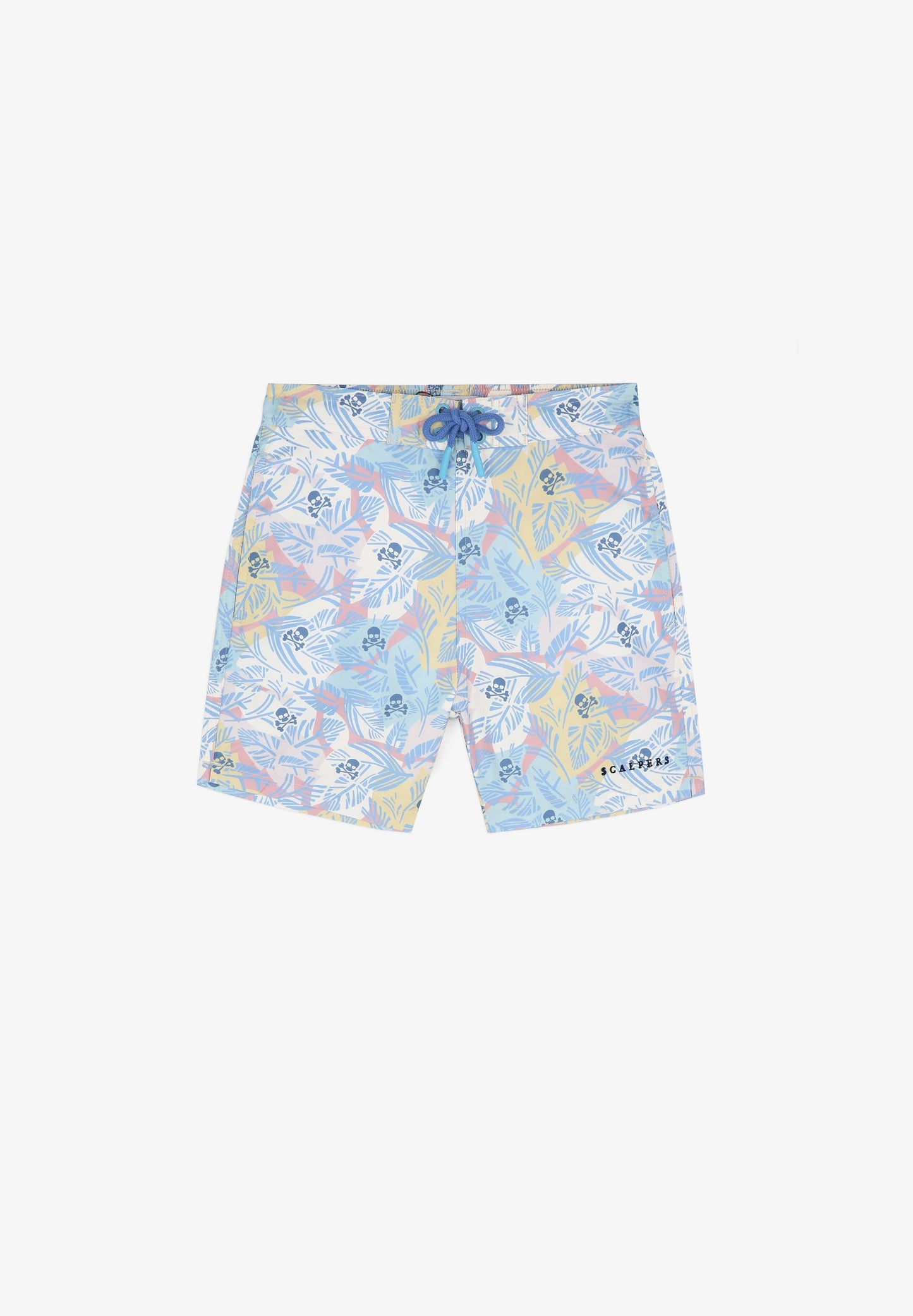 SWIMMING TRUNKS WITH TROPICAL SKULLS