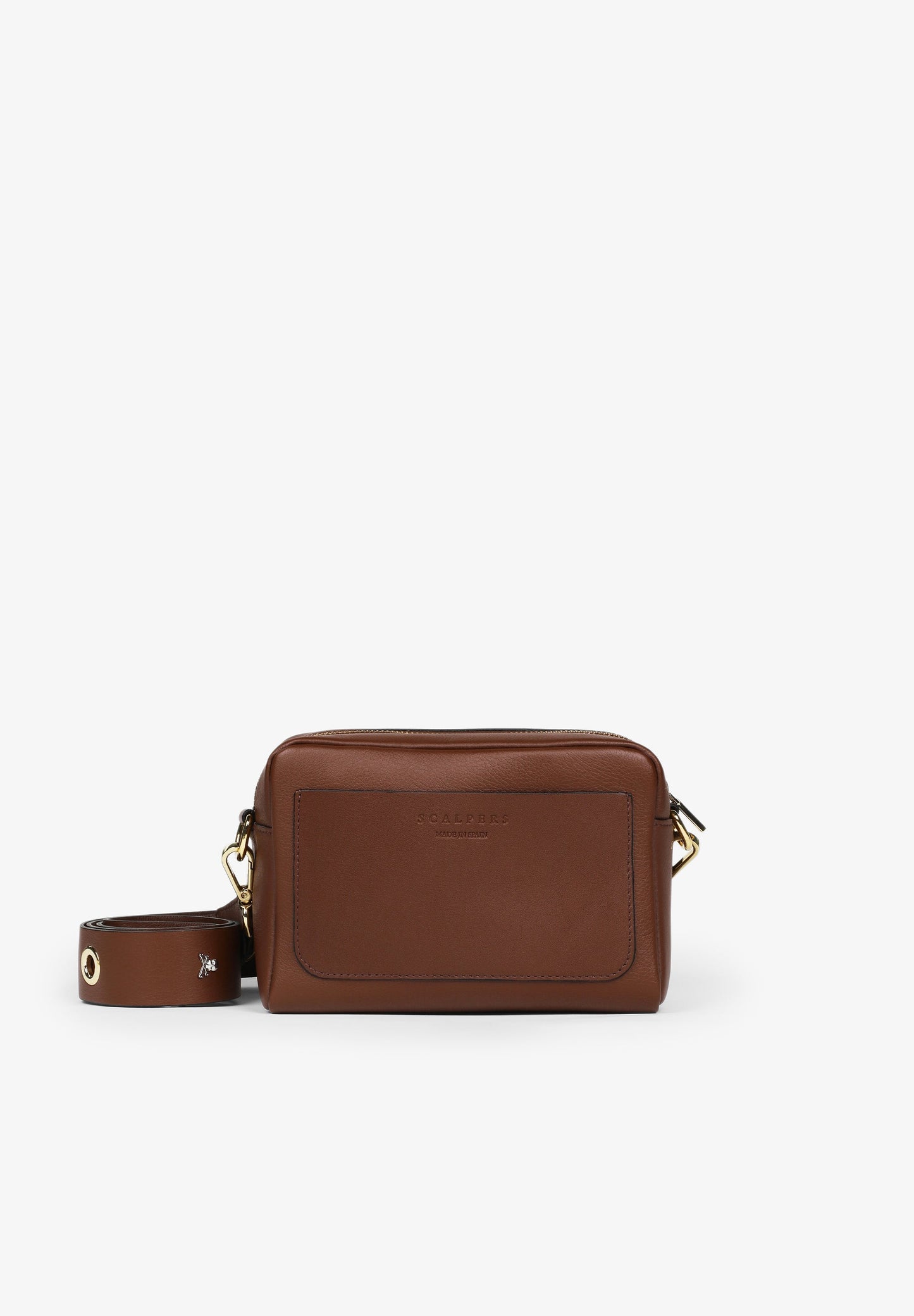 PLAIN LEATHER CROSSBODY BAG