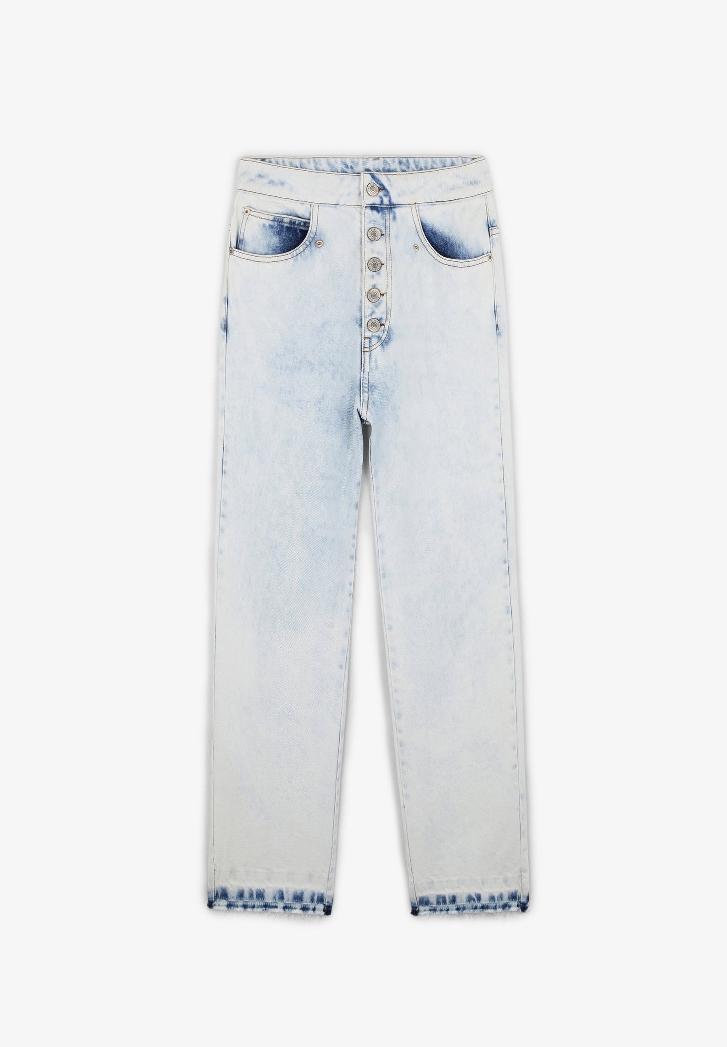 FADED DENIM TROUSERS
