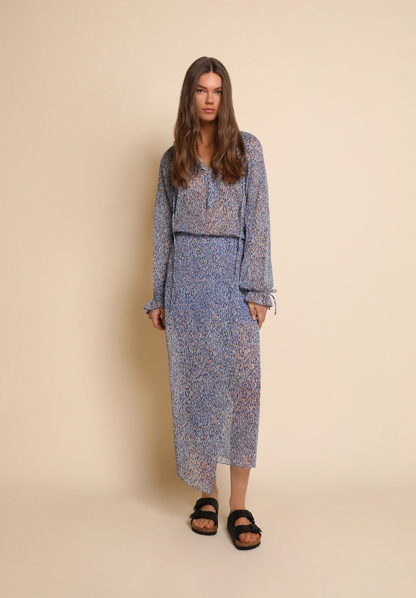 ANIMAL PRINT MIDI DRESS