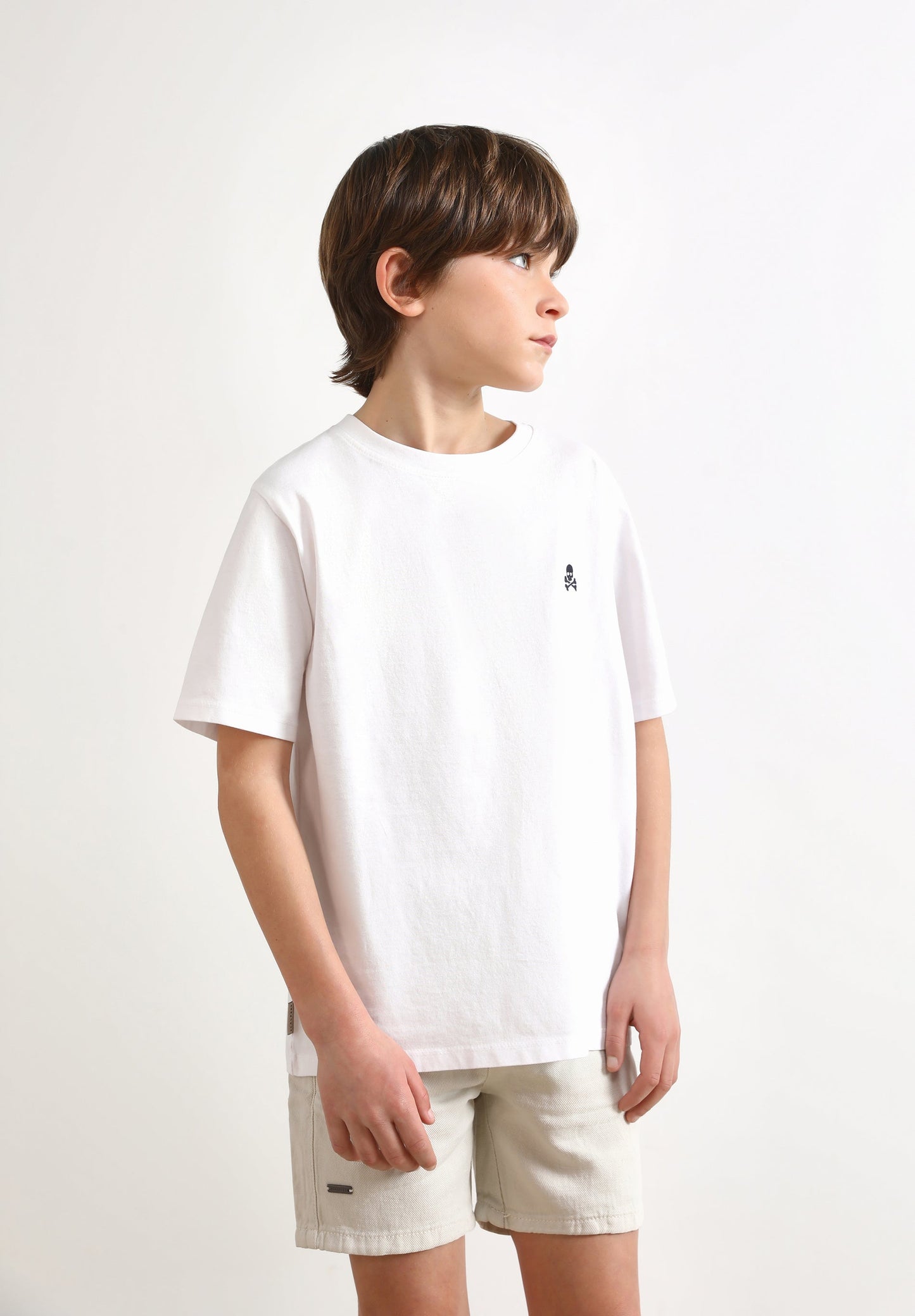 BASIC-T-SHIRT MIT TOTENKOPF