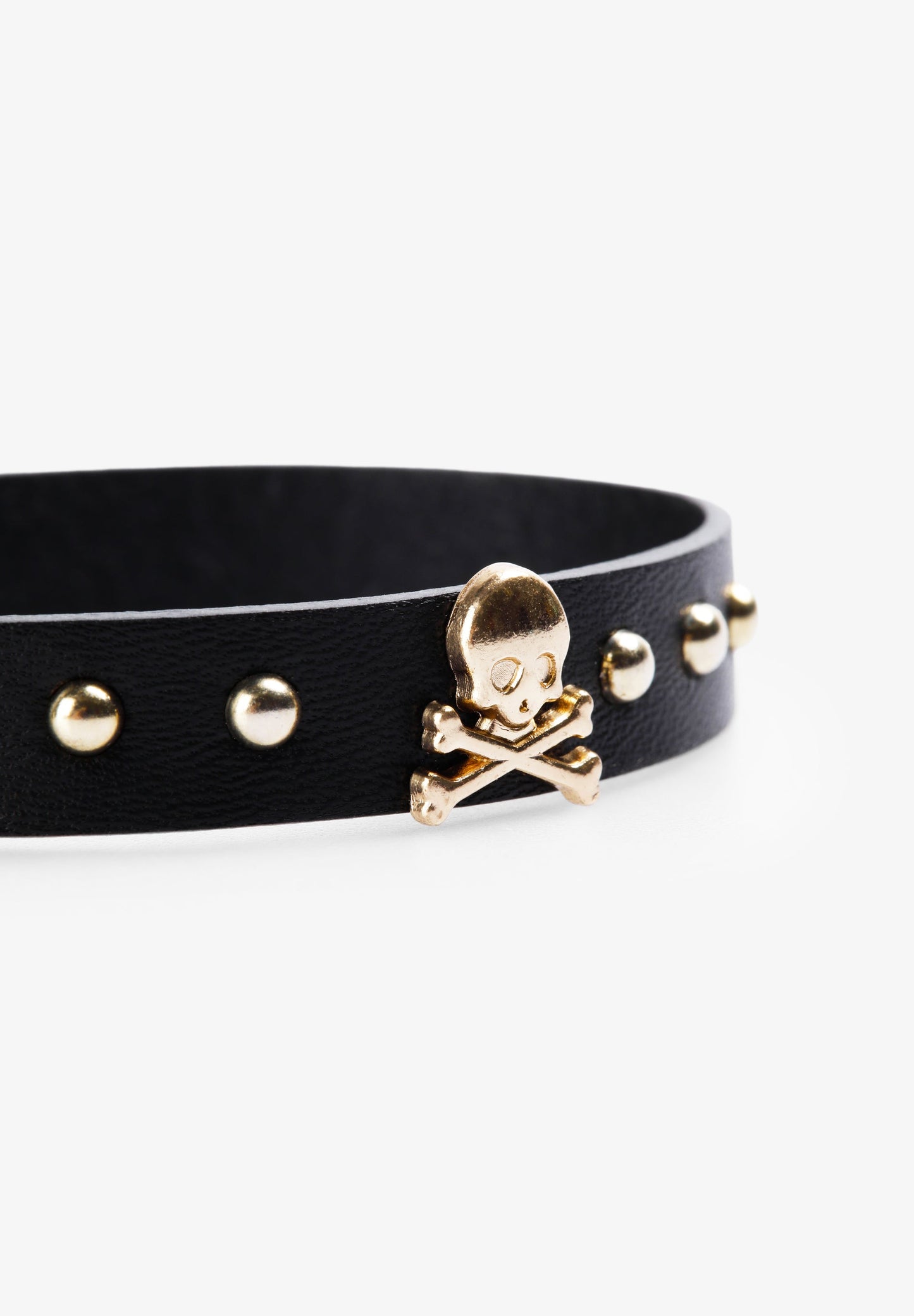 BRACELET WITH SKULL AND STUDS