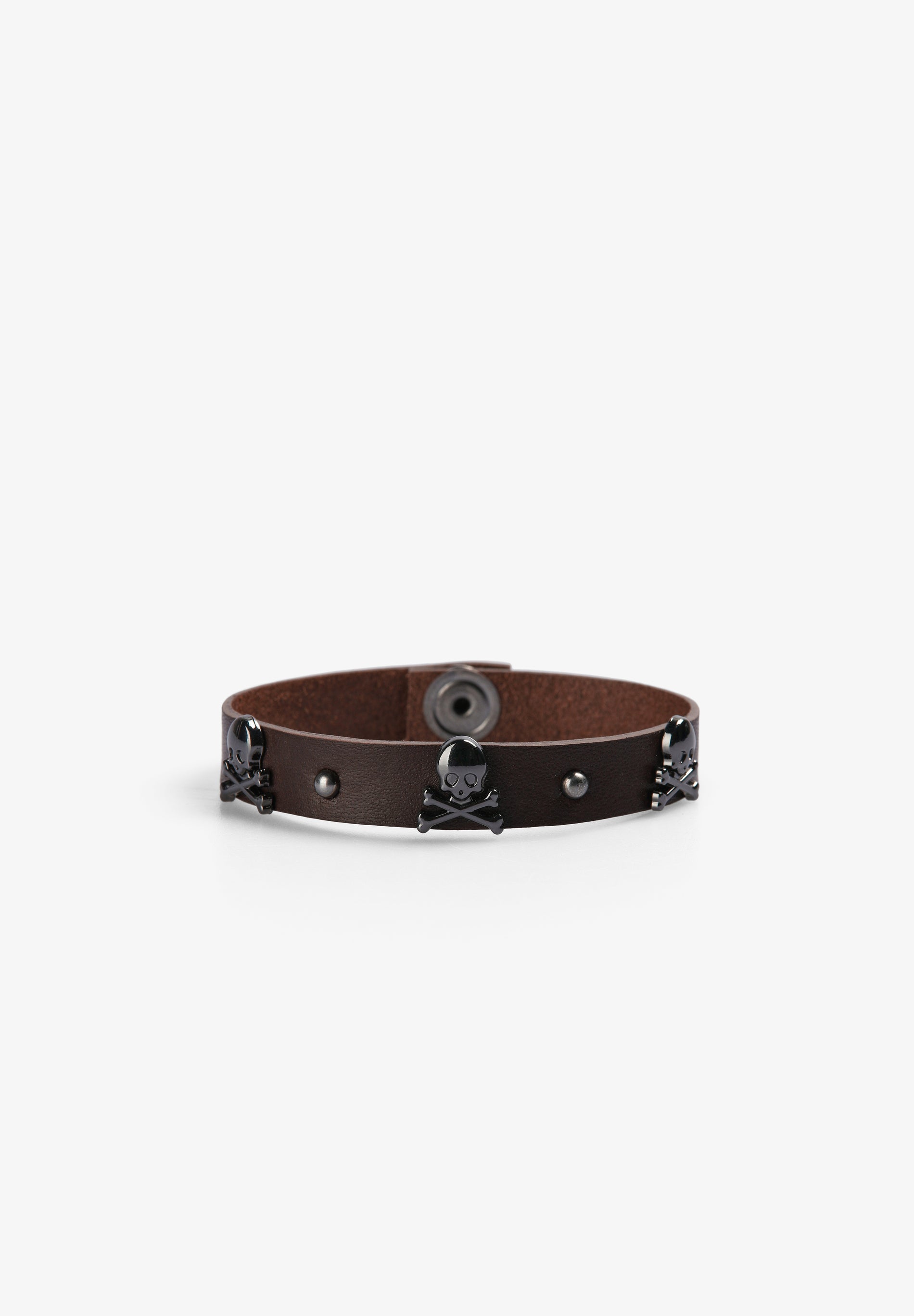 BRACELET WITH STUDS AND SKULLS
