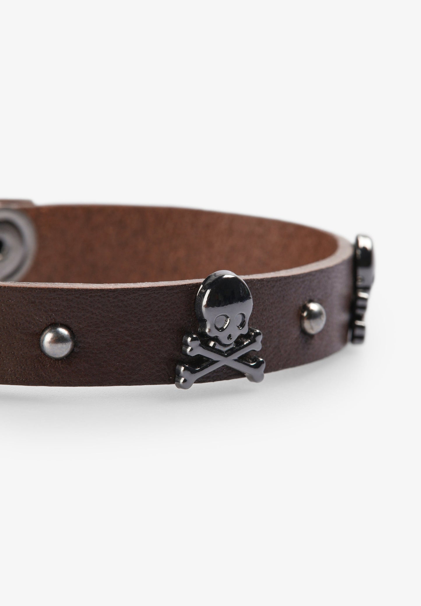 BRACELET WITH STUDS AND SKULLS