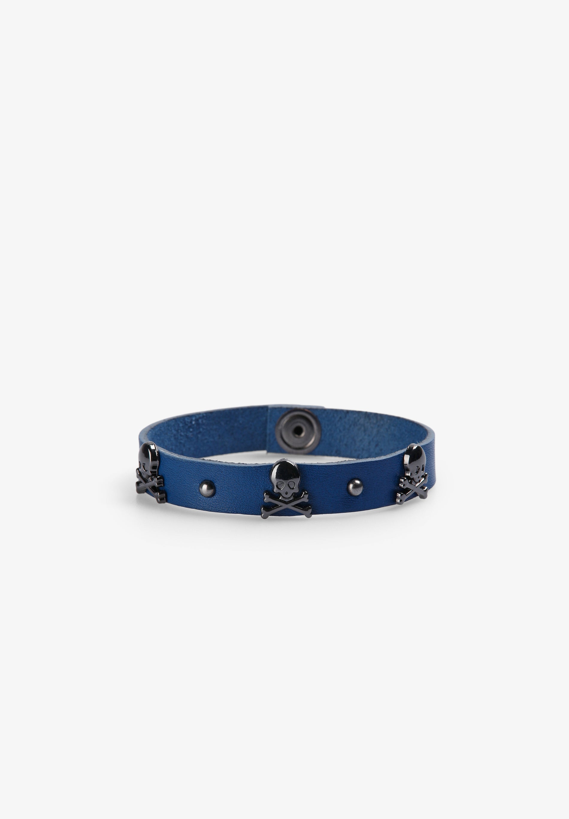 BRACELET WITH STUDS AND SKULLS