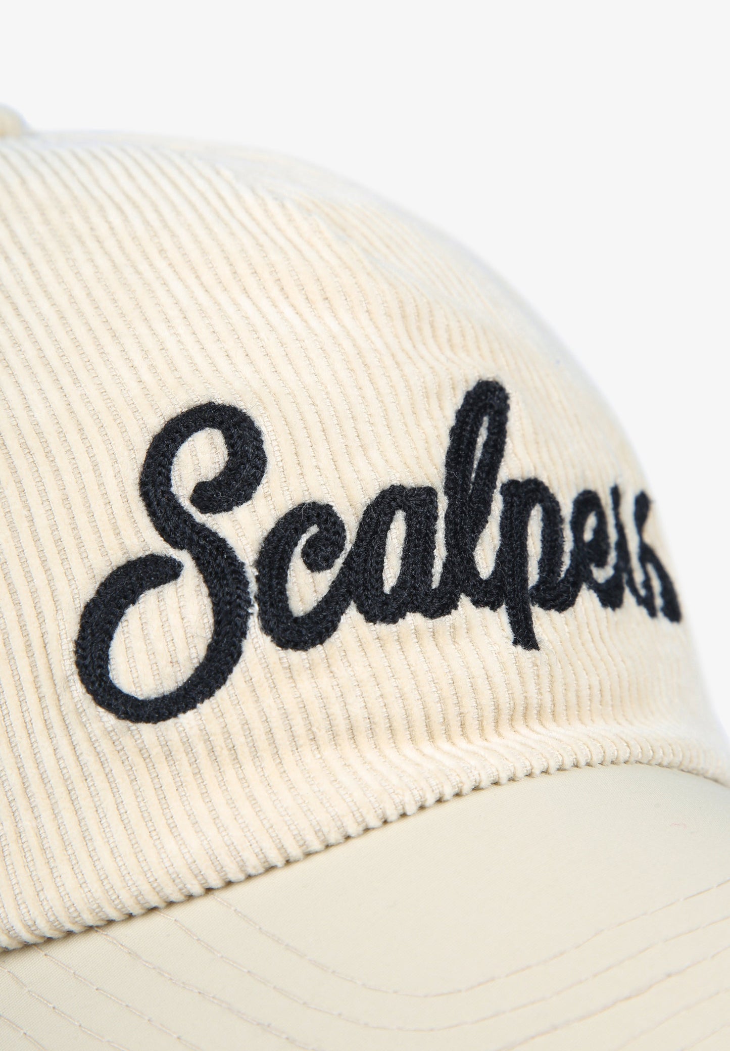 CORDUROY CAP WITH EMBROIDERED LOGO