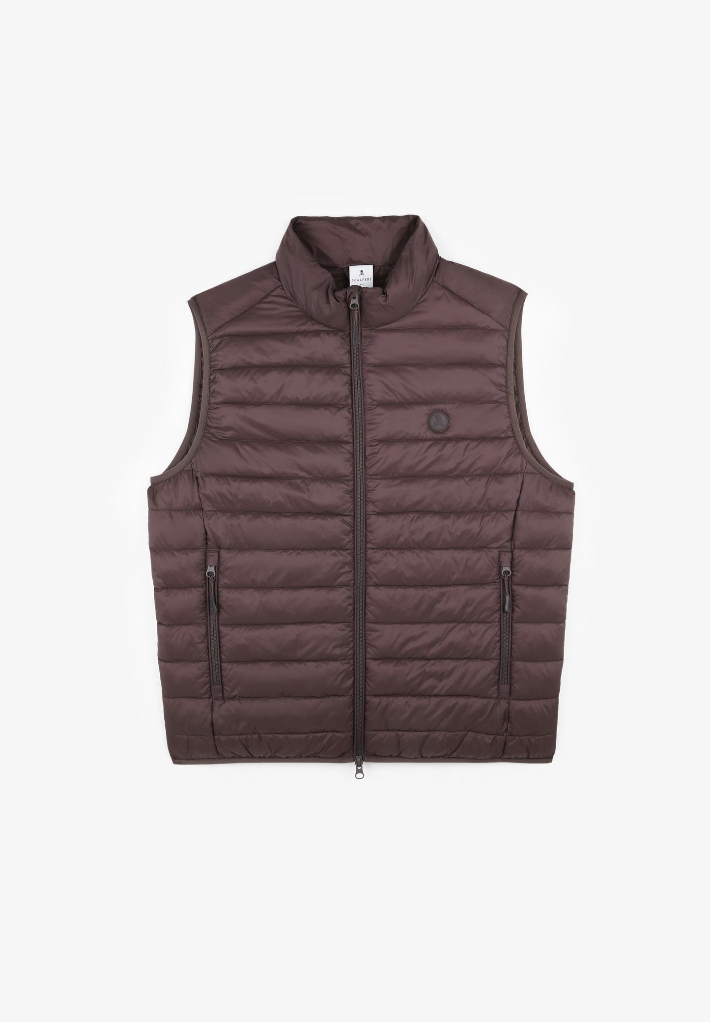 QUILTED GILET WITH SKULL DETAIL