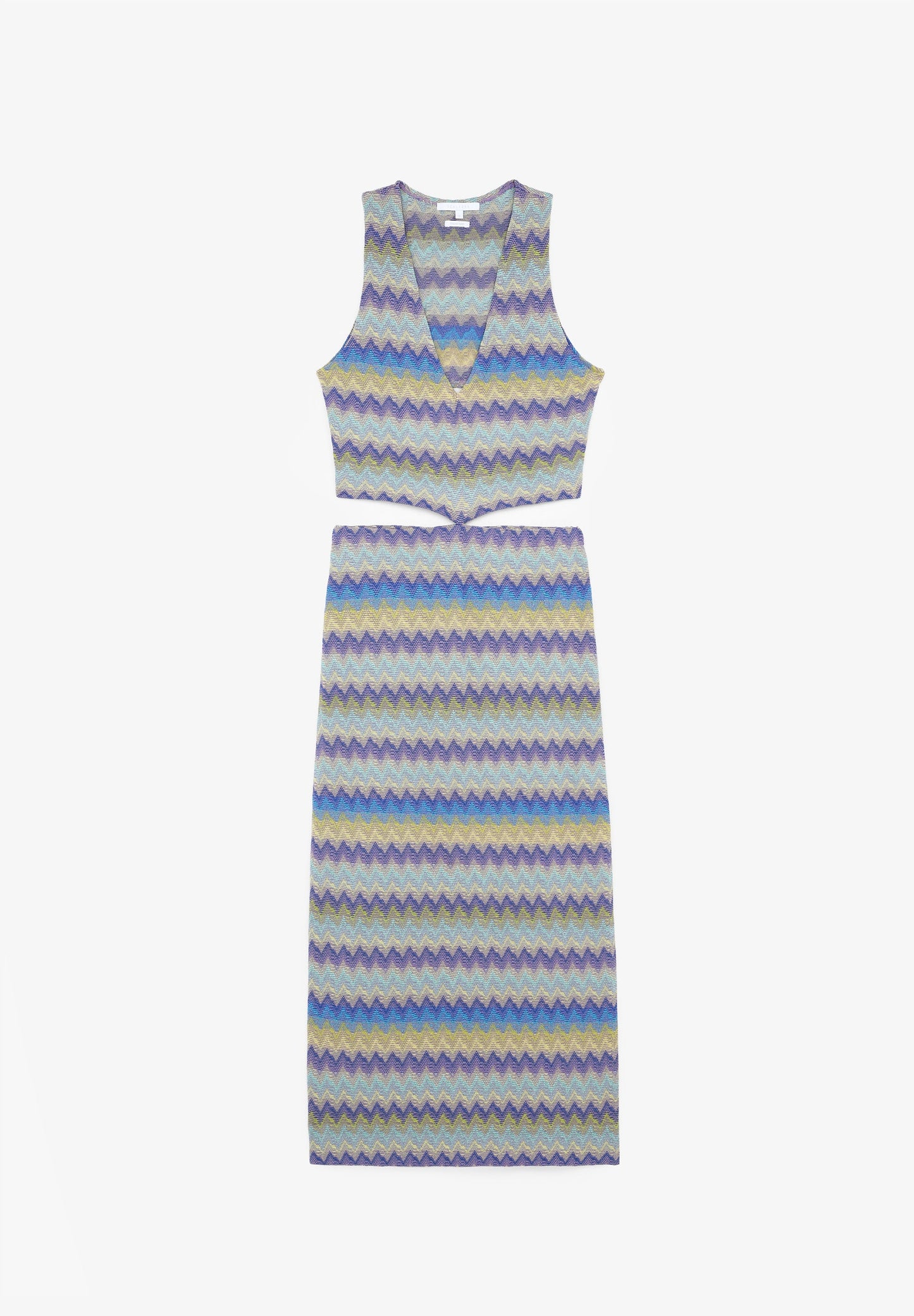 KNITTED MIDI DRESS WITH SLITS