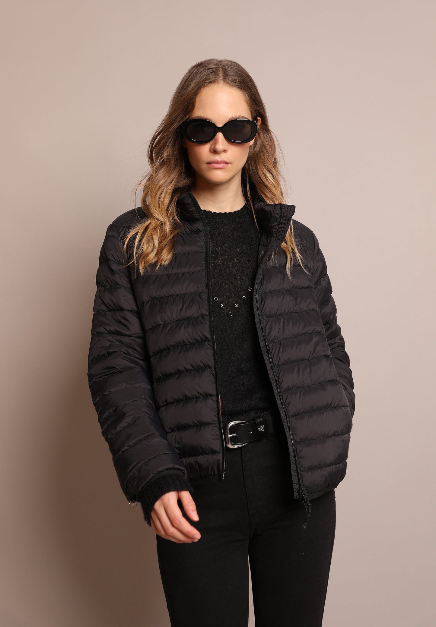 METALLIC QUILTED JACKET