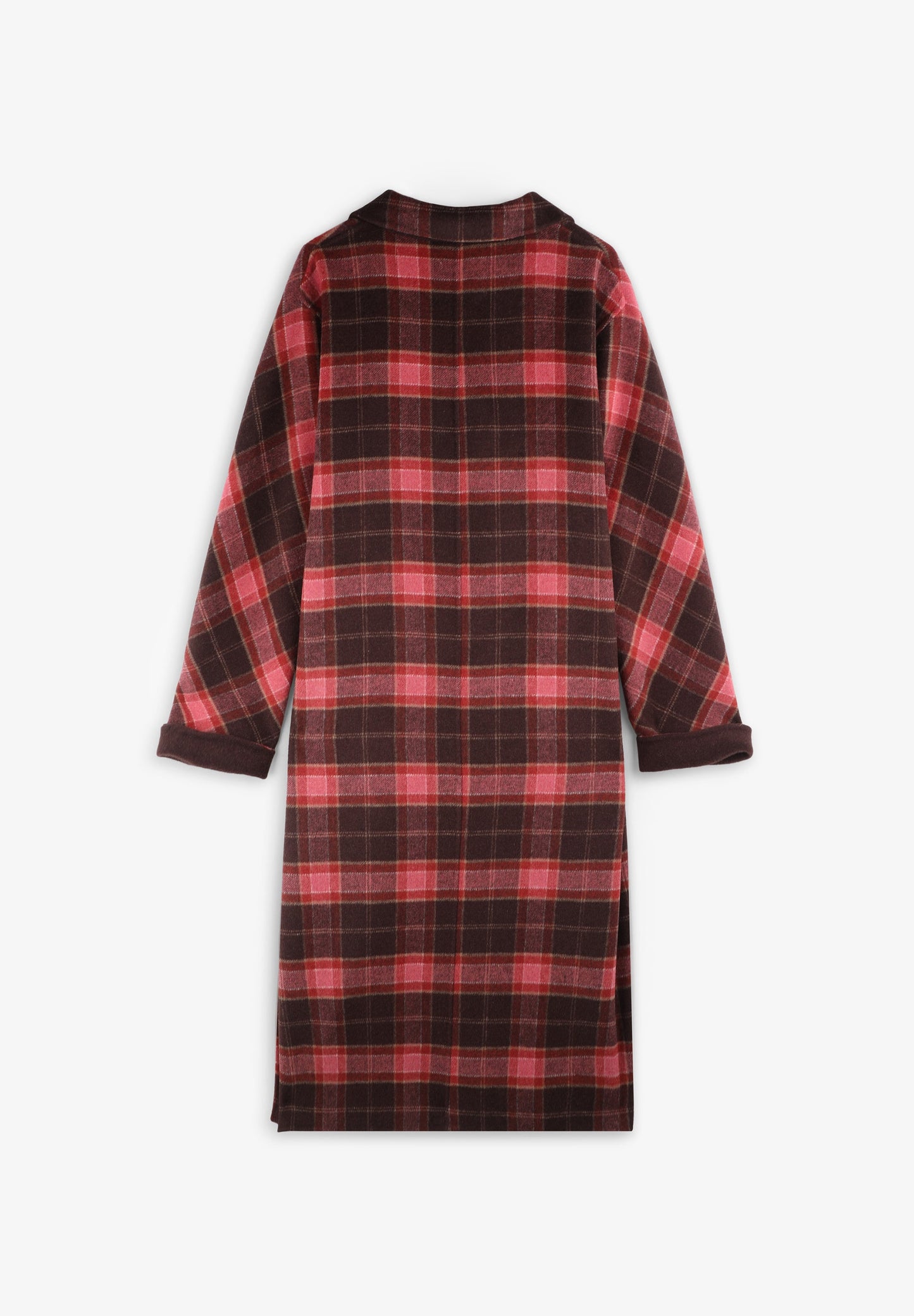 LONG CHECK COAT