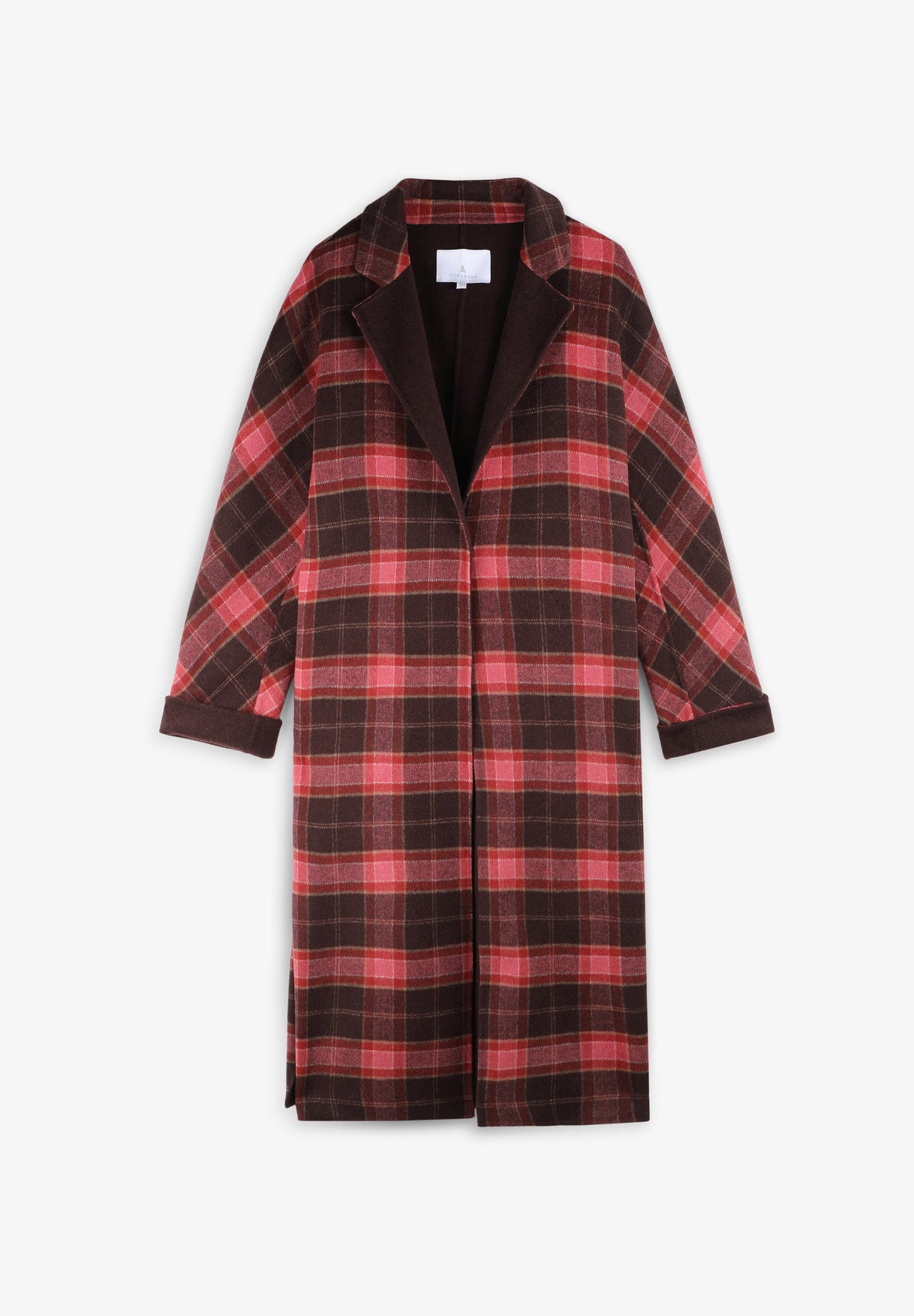 LONG CHECK COAT