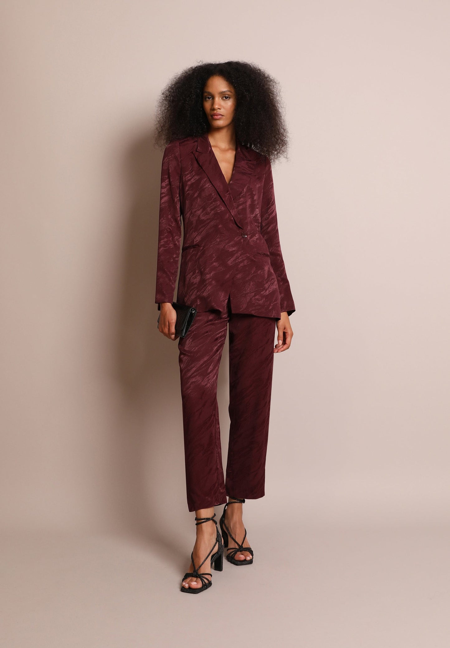 JACQUARD DOUBLE-BREASTED BLAZER