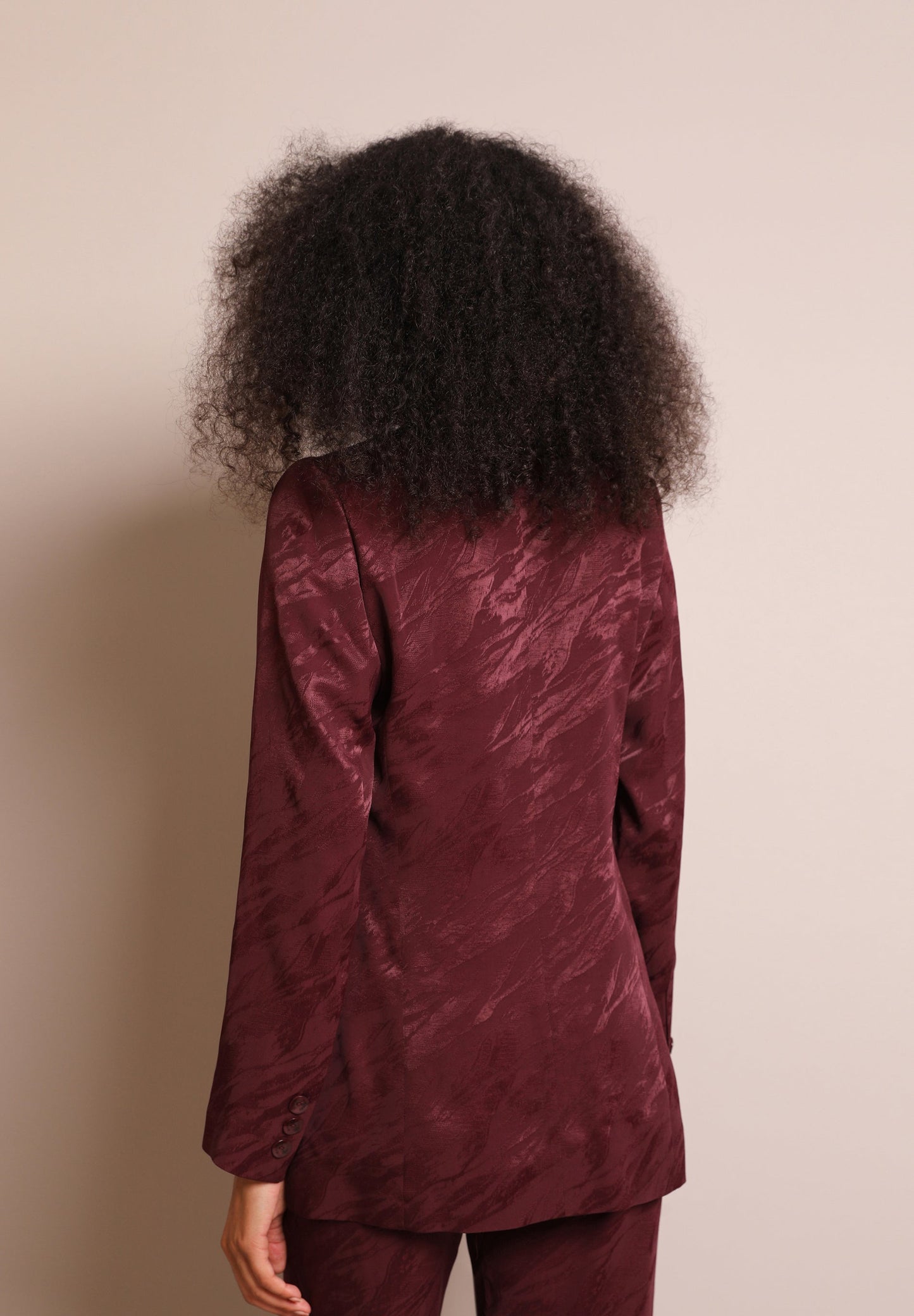 JACQUARD DOUBLE-BREASTED BLAZER