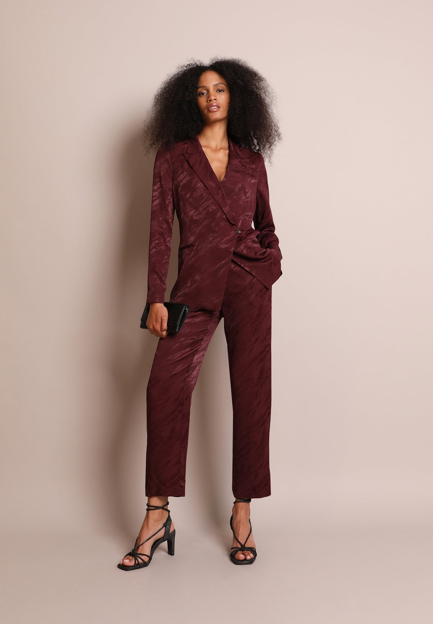 JACQUARD DOUBLE-BREASTED BLAZER