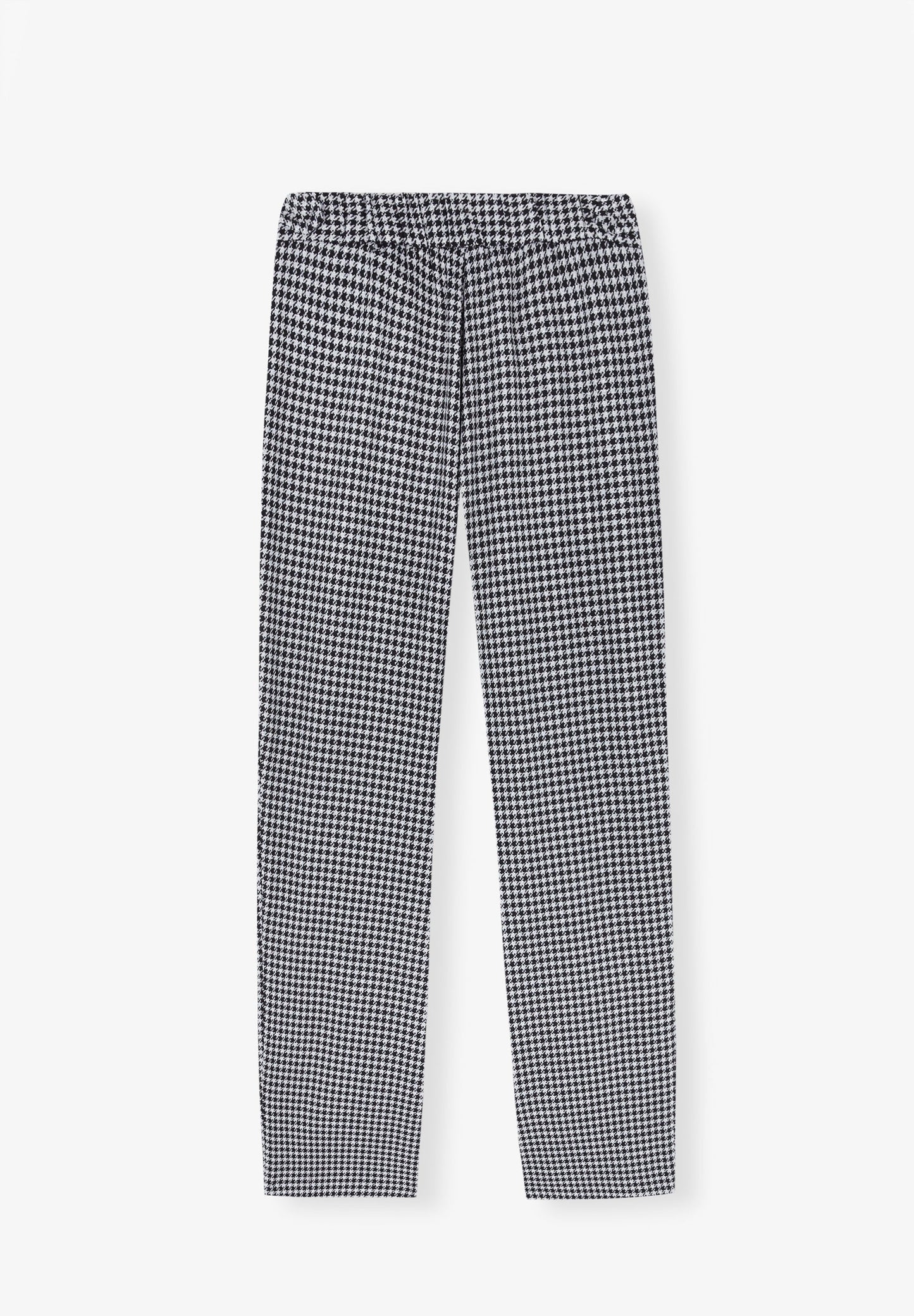 METALLIC CHECK TROUSERS