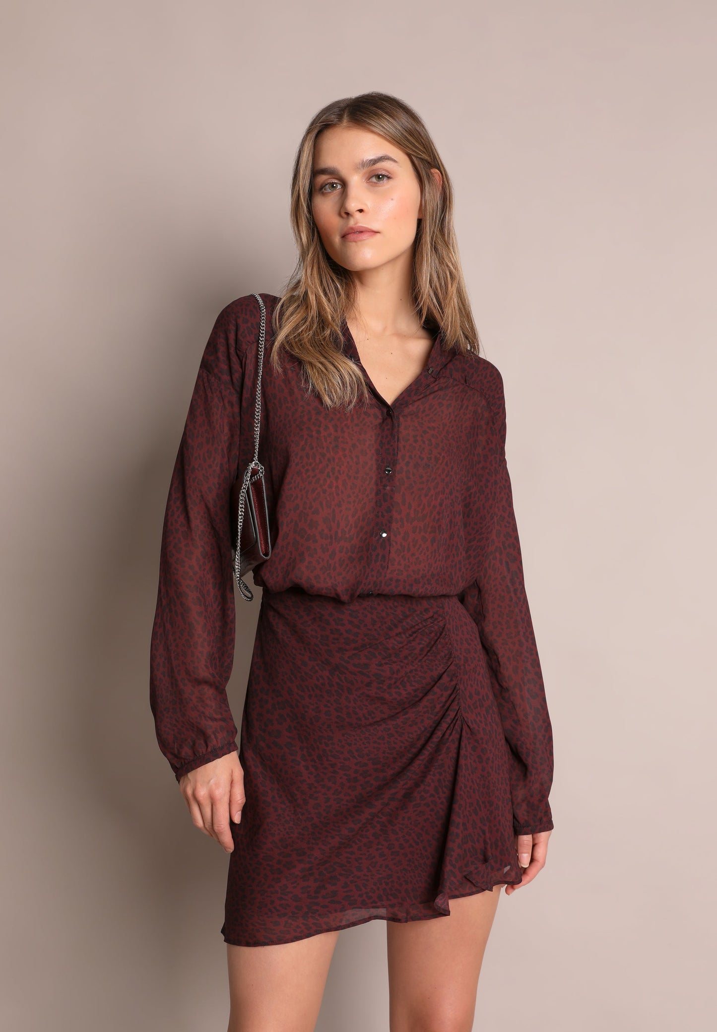 ANIMAL PRINT MINI SKIRT