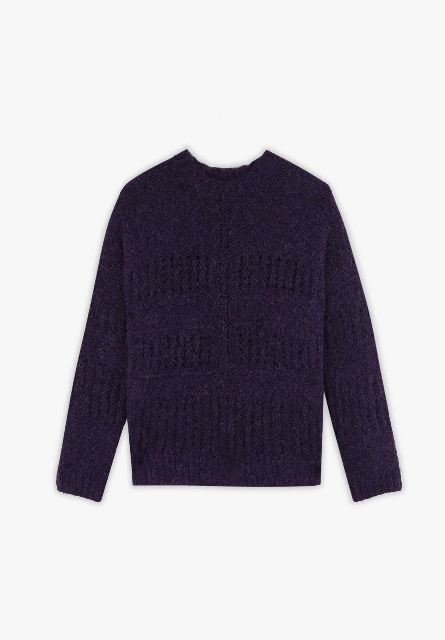 DIE-CUT WOOL SWEATER