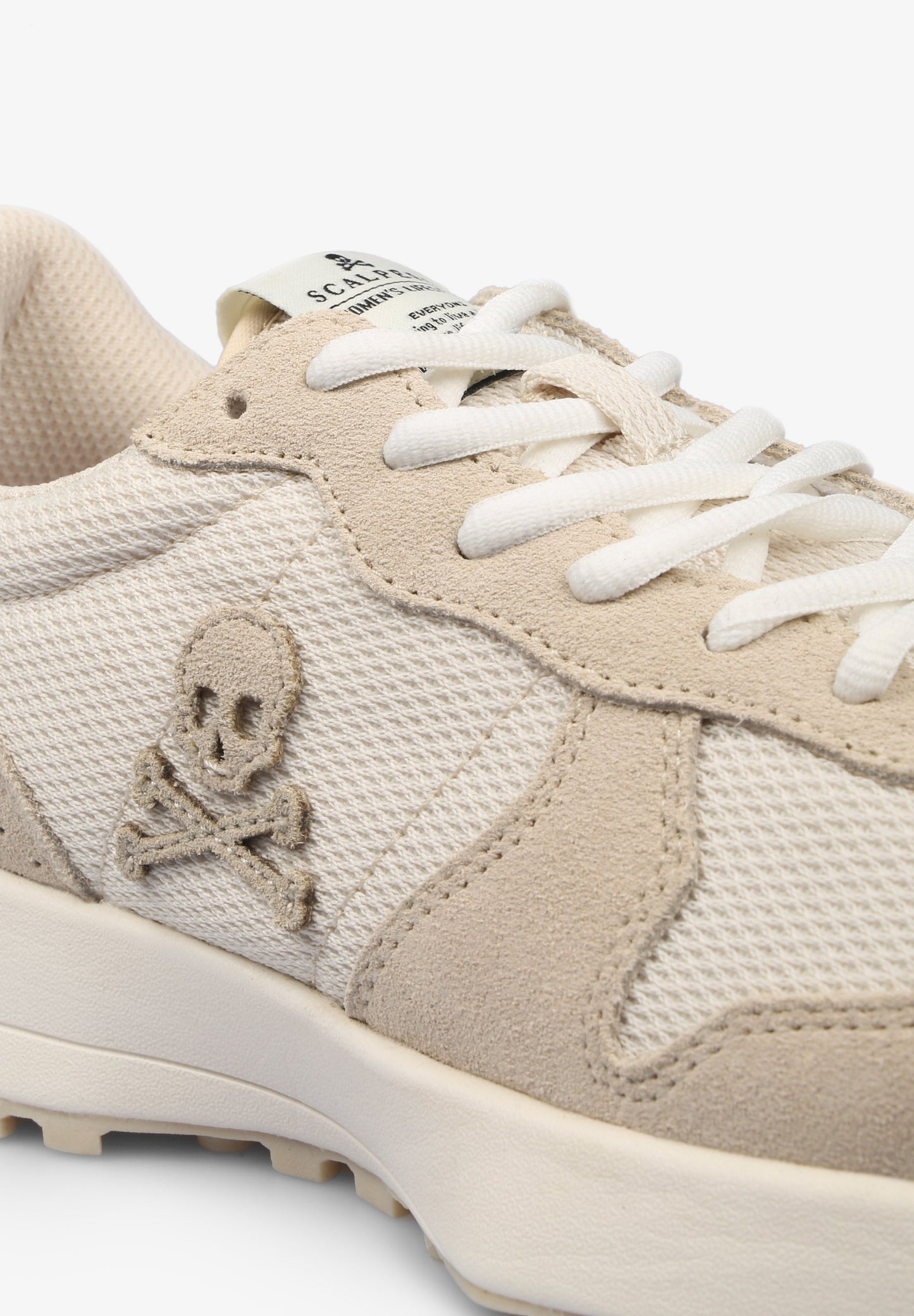 SKULL SNEAKERS WITH TRACK SOLE
