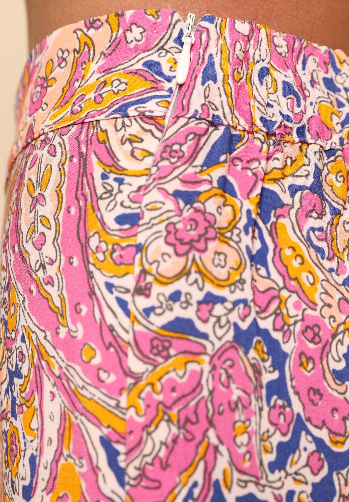 FLARED PRINTED TROUSERS