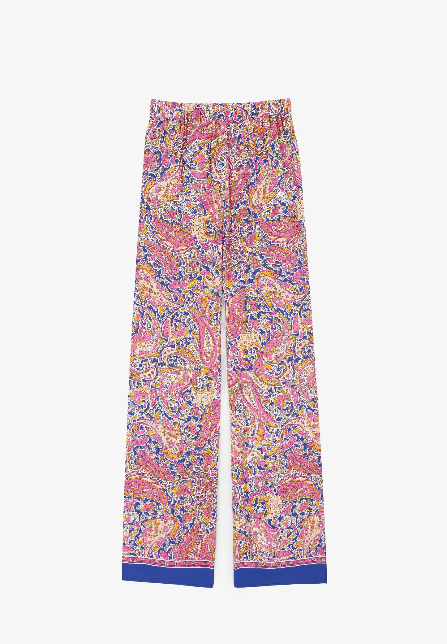 FLARED PRINTED TROUSERS